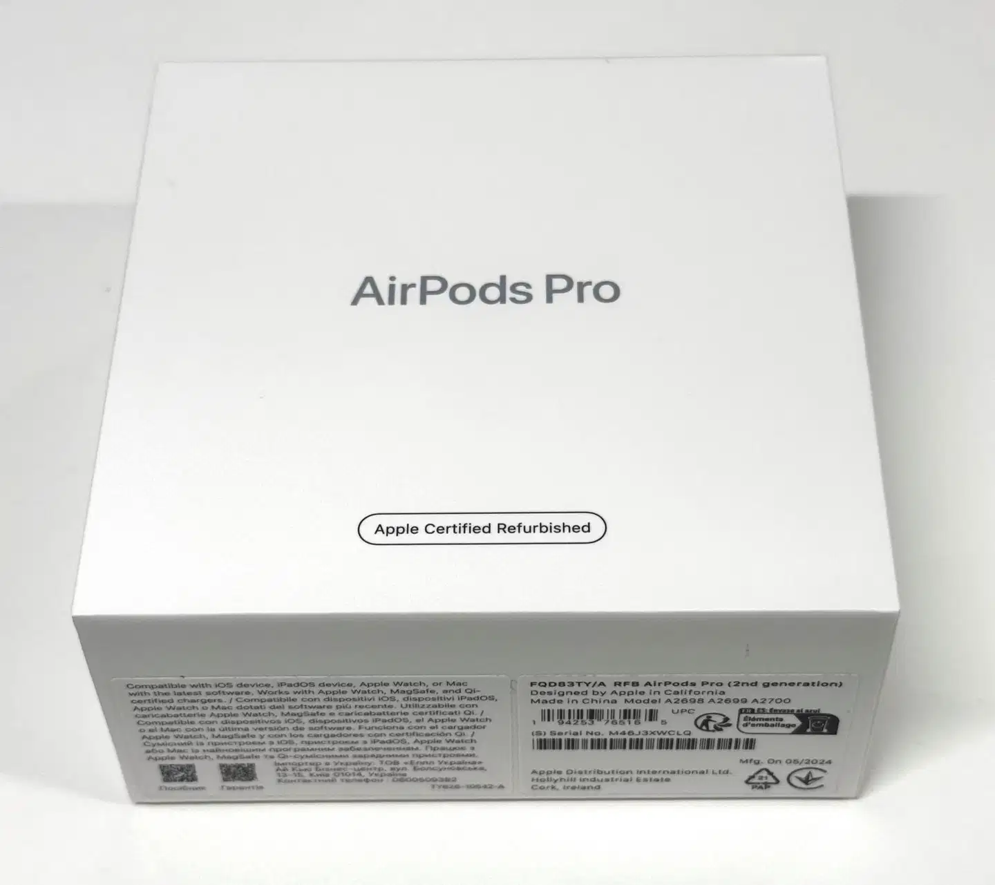 Apple nappikuulokket AirPods Pro 2, tehdashuollettu, käytetty tuote - 3