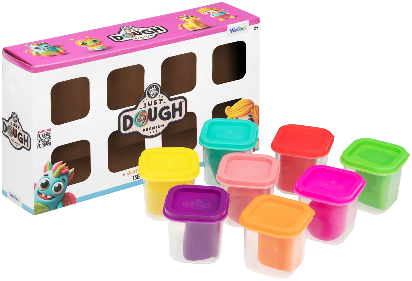 Just Dough muovailuvaha kirkkaat värit 8 kpl 566 g - 3