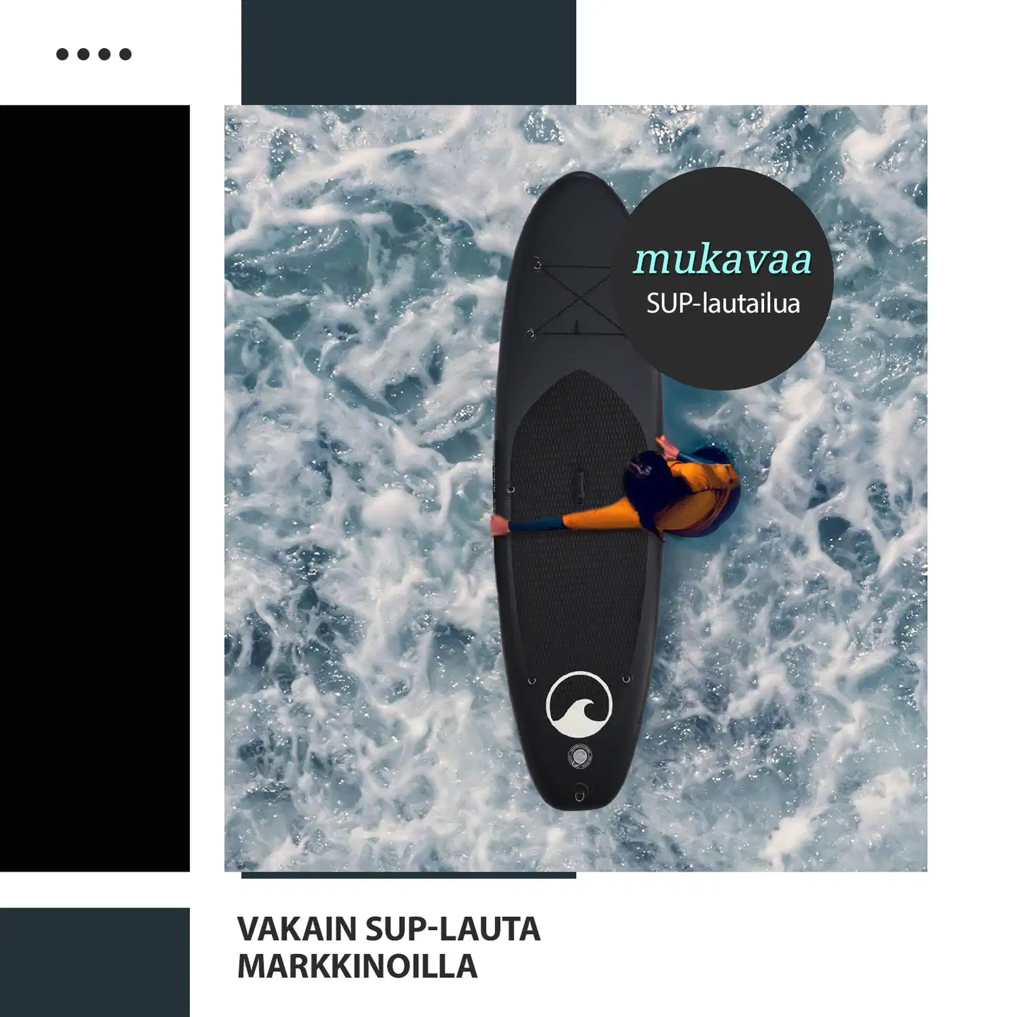 Deep Sea SUP-lautasetti Standard, musta - 3