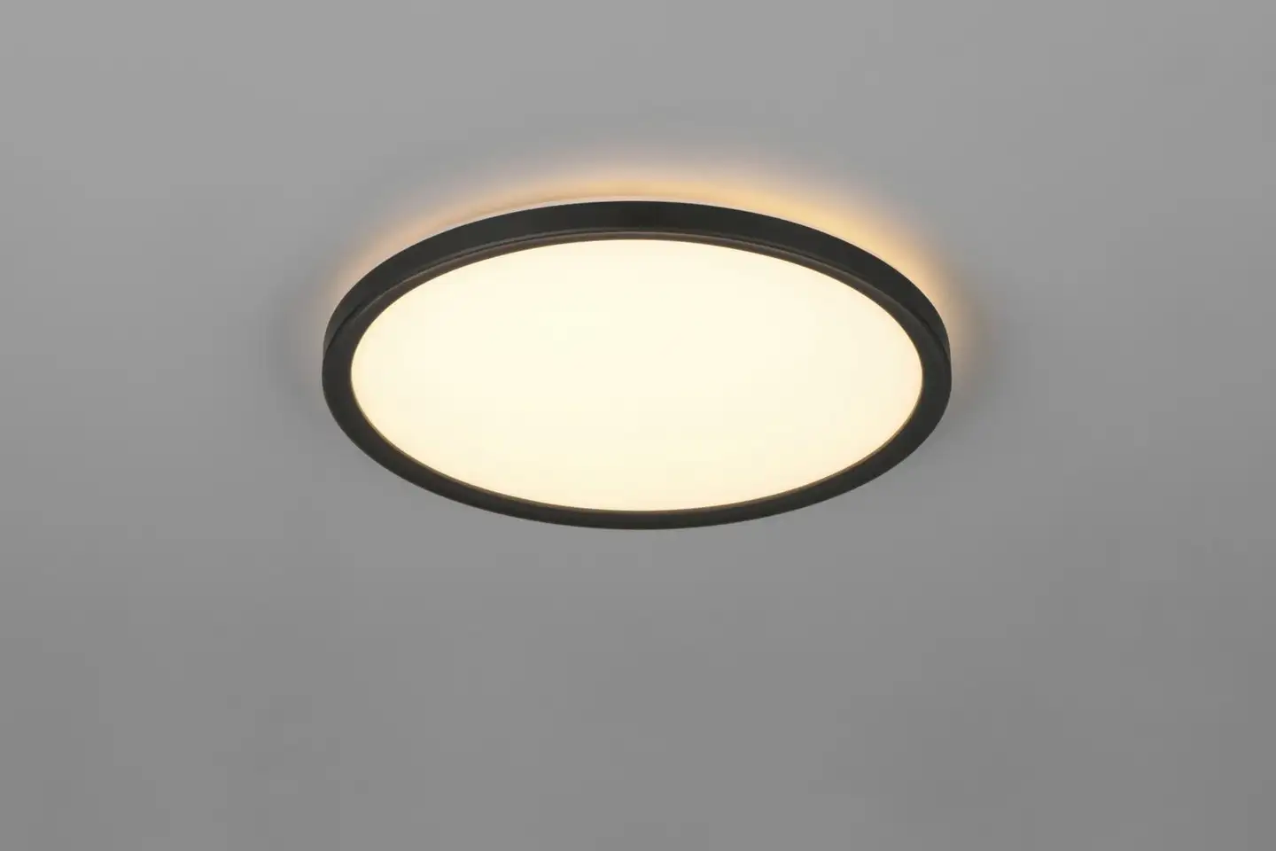 TRIO Joko kattovalaisin LED 18W 29 cm mattamusta kaukosäätimellä