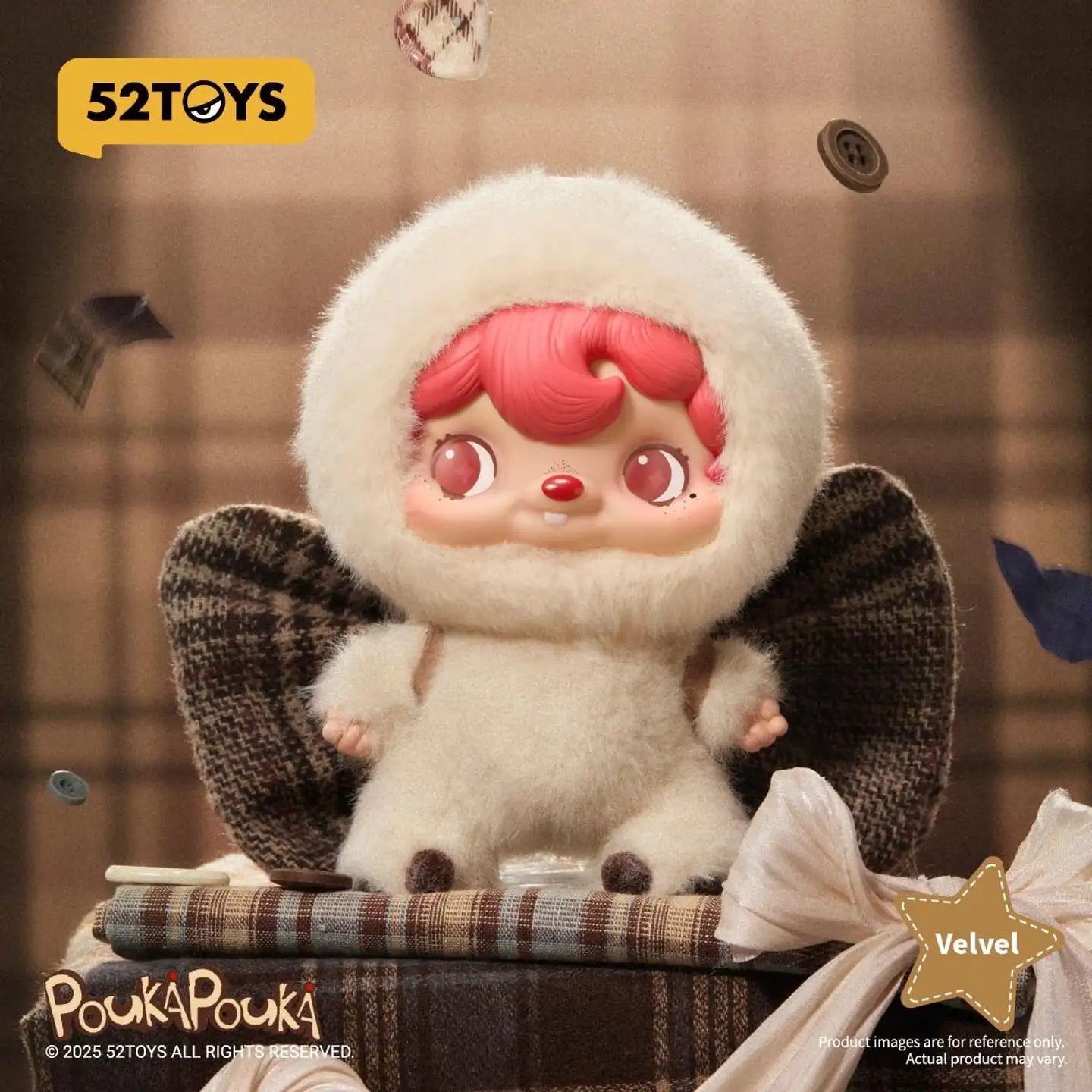 52TOYS keräilyhahmo POUKAPOUKA Vinyl Plush Blind Box - 6