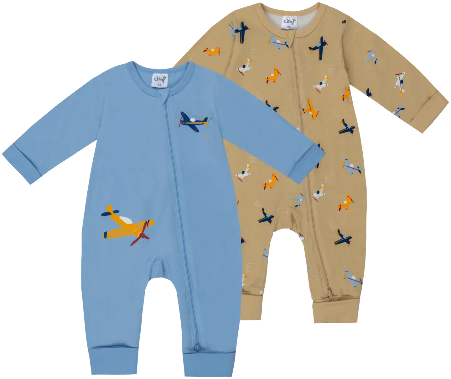 Ciraf vauvojen pyjama 250B260131 2-pack - 15-1217tcx mojave desert - 1