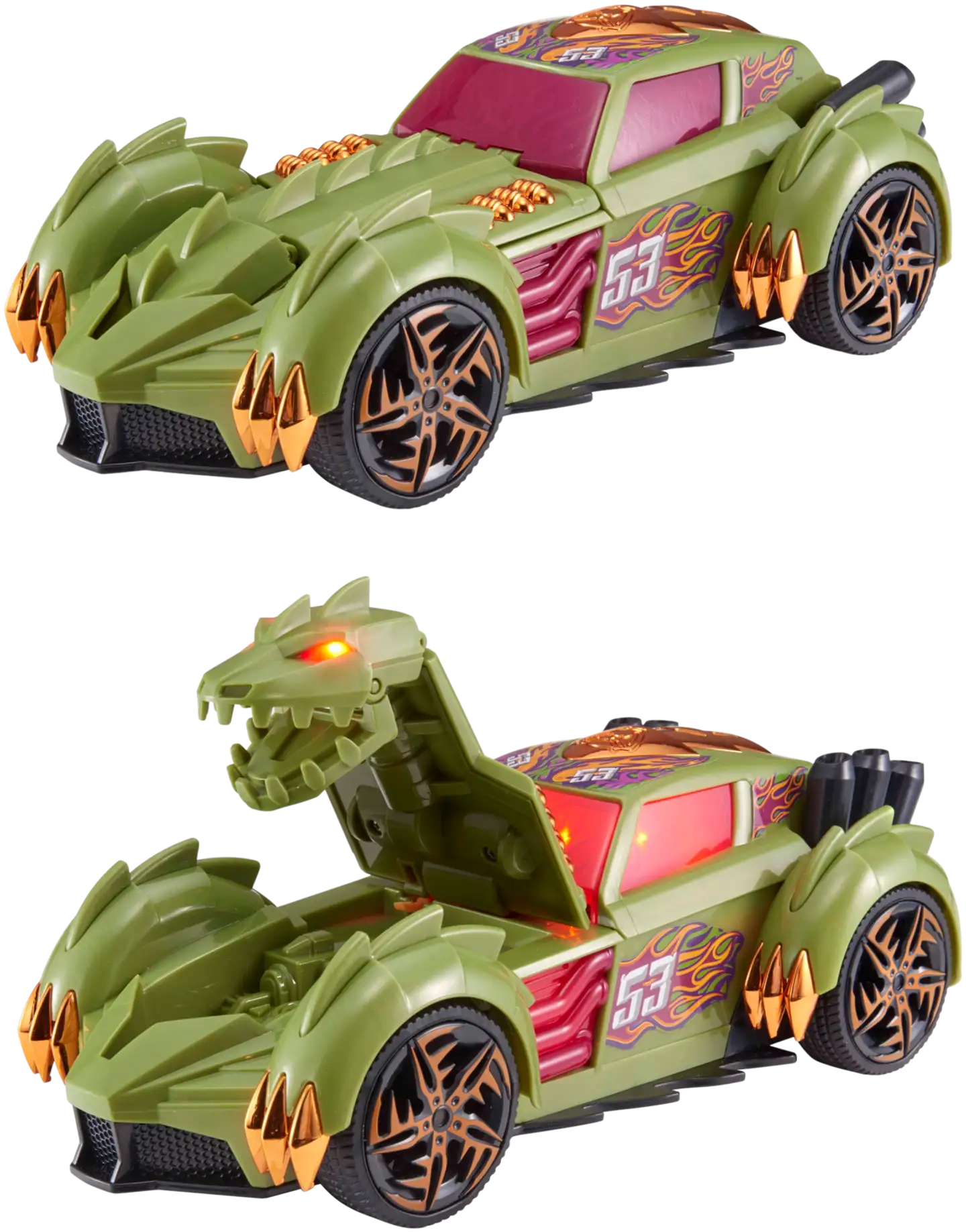 Teamsterz lelu Monster Moverz muuntuva auto valoilla ja äänillä - 4