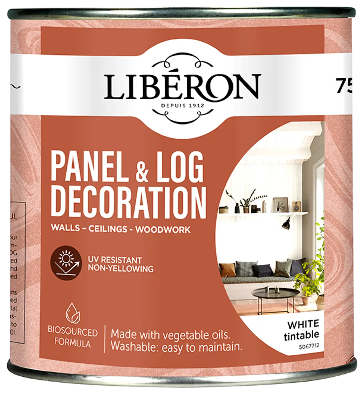 Liberon paneeli- ja hirsisuoja 750 ml White - 1