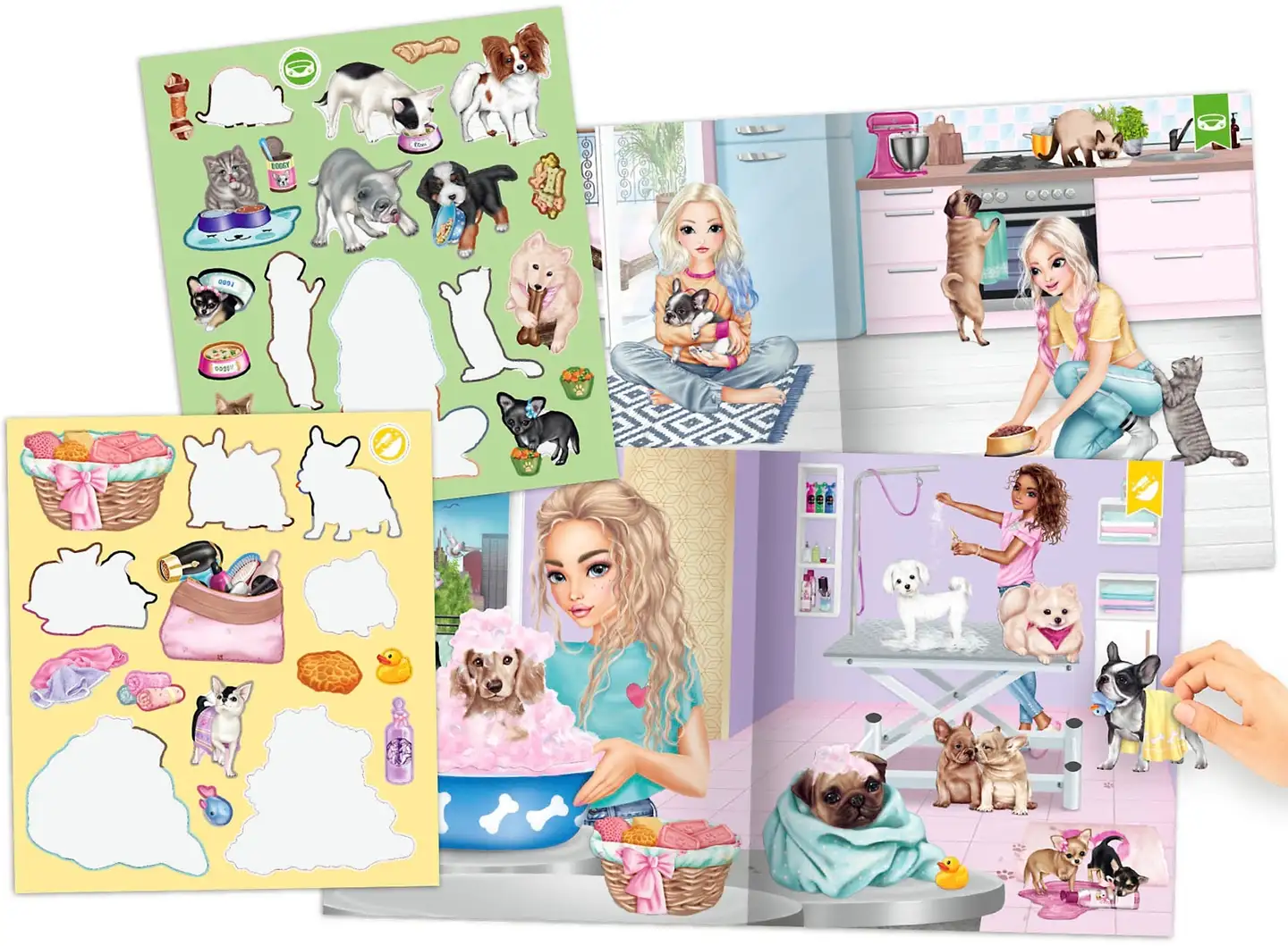 TOPModel Stickerworld KITTY and DOGGY - 2