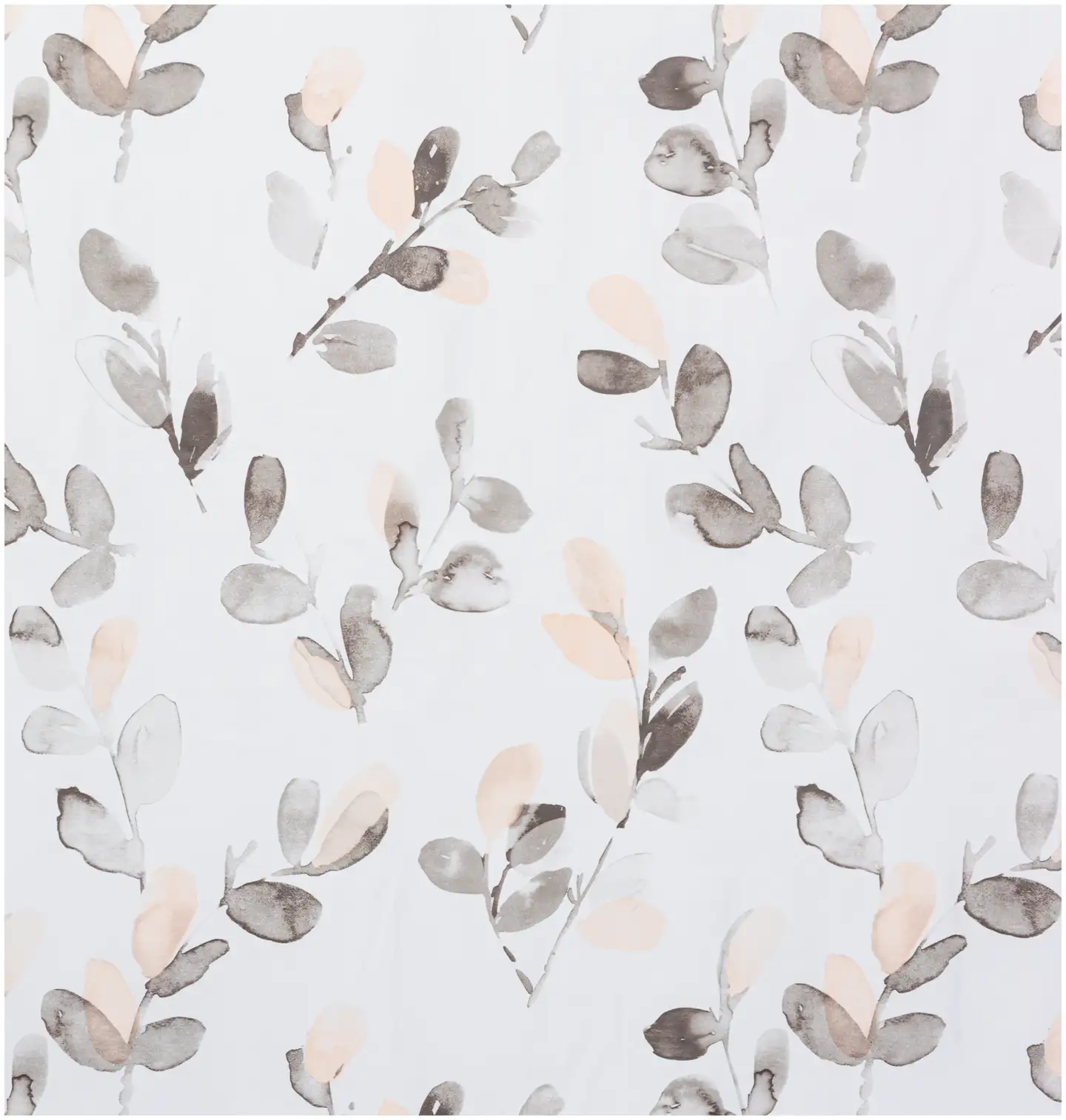 House suihkuverho Leaves 180x200 cm, musta/beige - 3