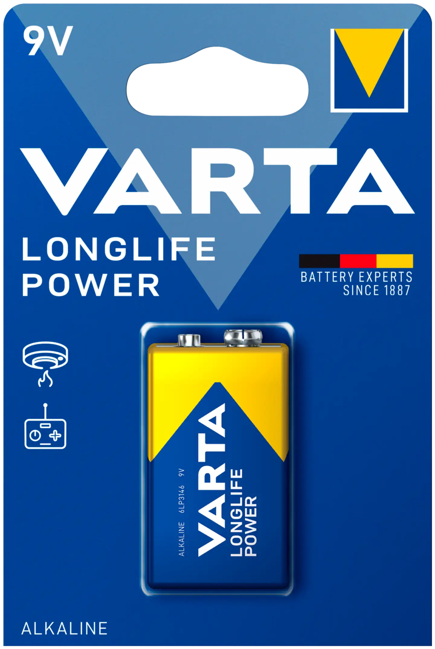 Varta Longlife Power 9V 6LR61 alkaliparisto - 1