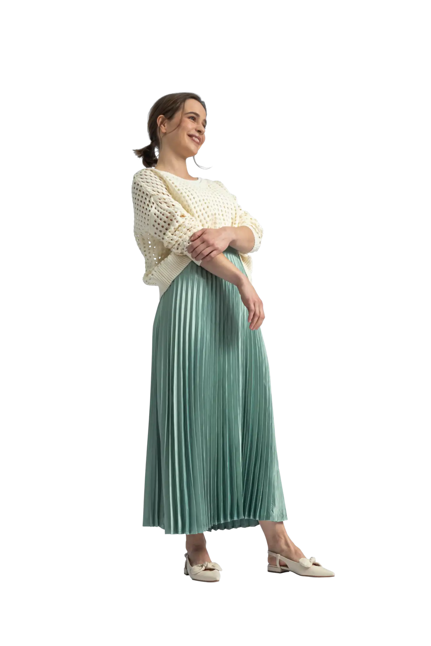 London Fog naisten vekkihame 221L162514 - Iceberg Green - 5