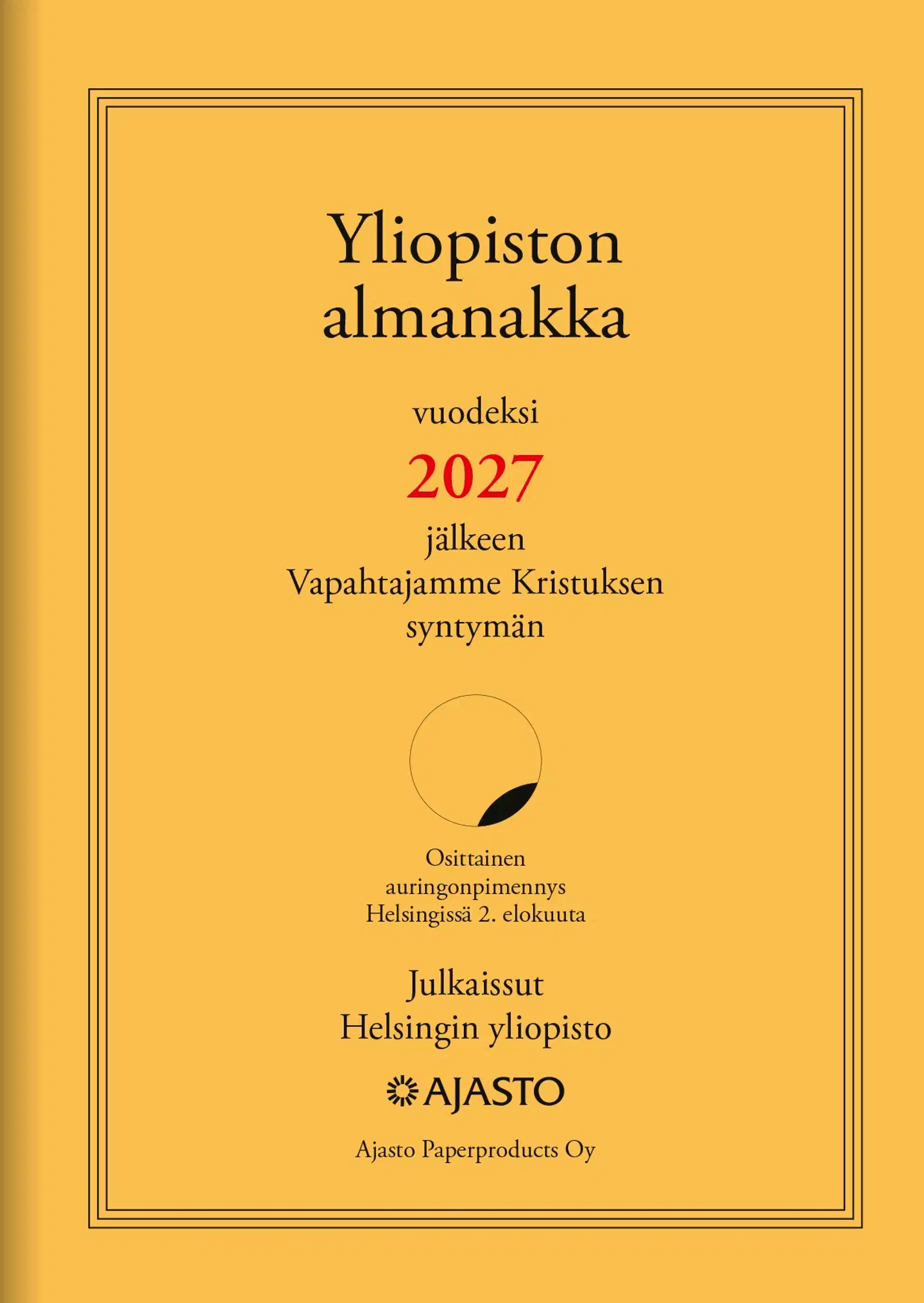 Ajasto taskukalenteri Yliopiston almanakka A6 - 1