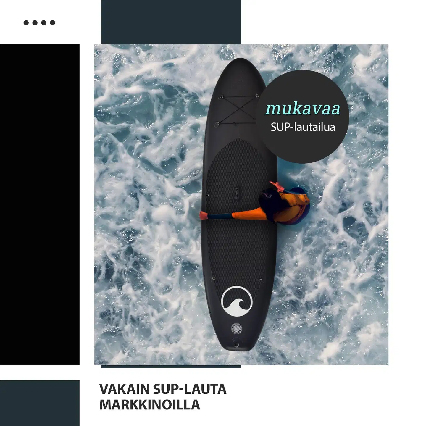 Deep Sea SUP-lautasetti Pro, musta - 3