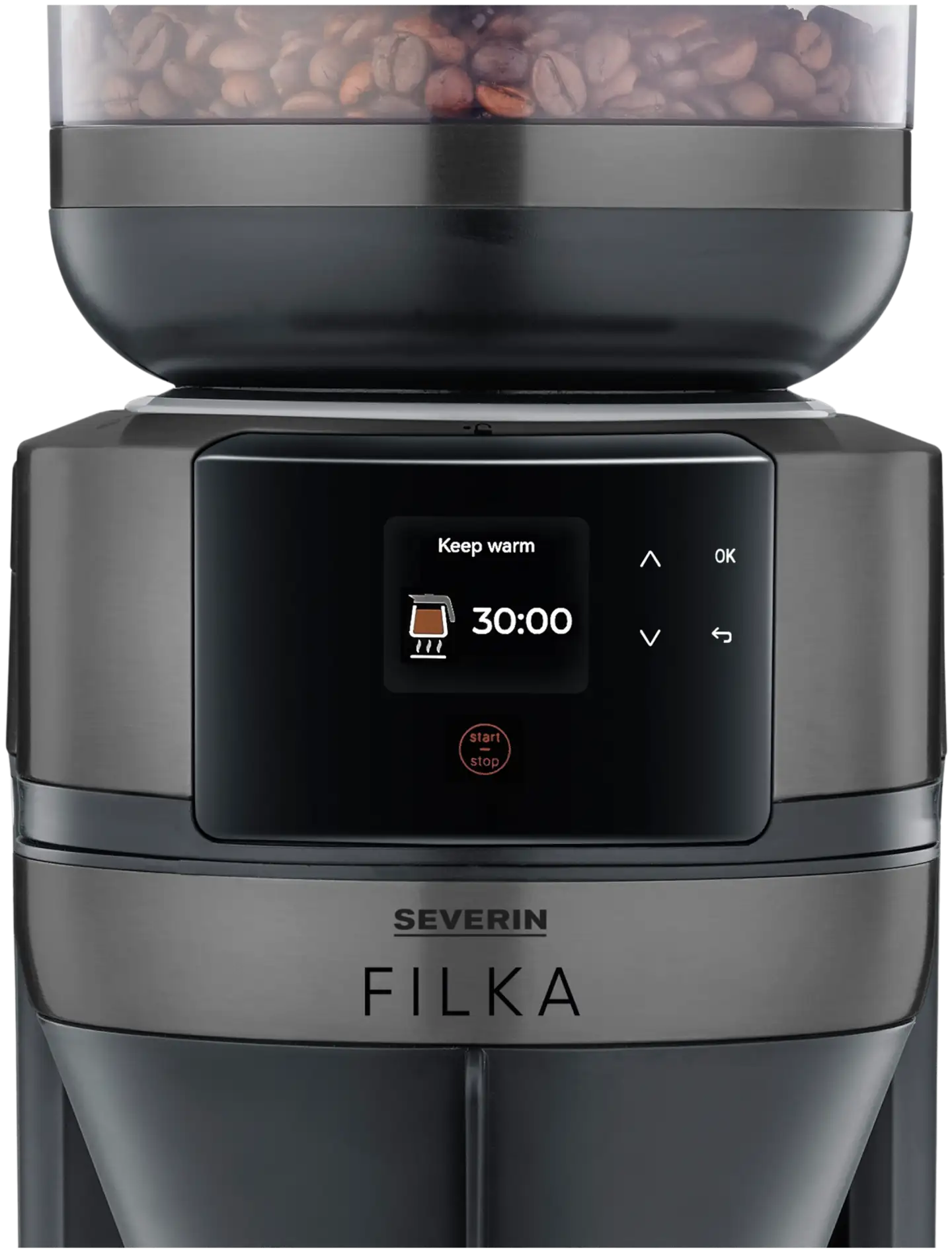 Severin kahvinkeitin lasikannulla KA4854 Filk Dark Inox - 5