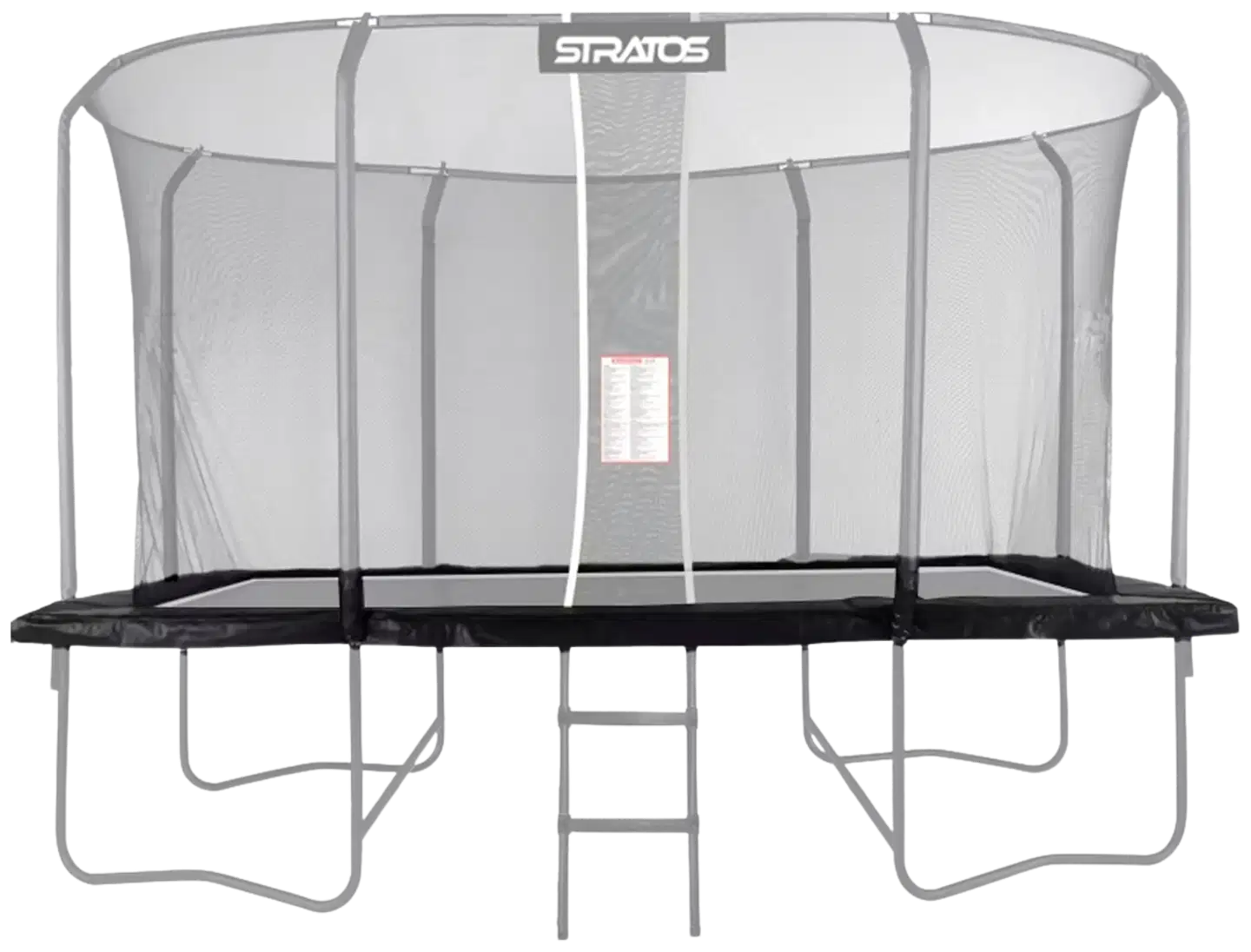 Trampoliinin reunapehmuste stratos suorakaide trampoliini 277x477 cm premium black line - 1