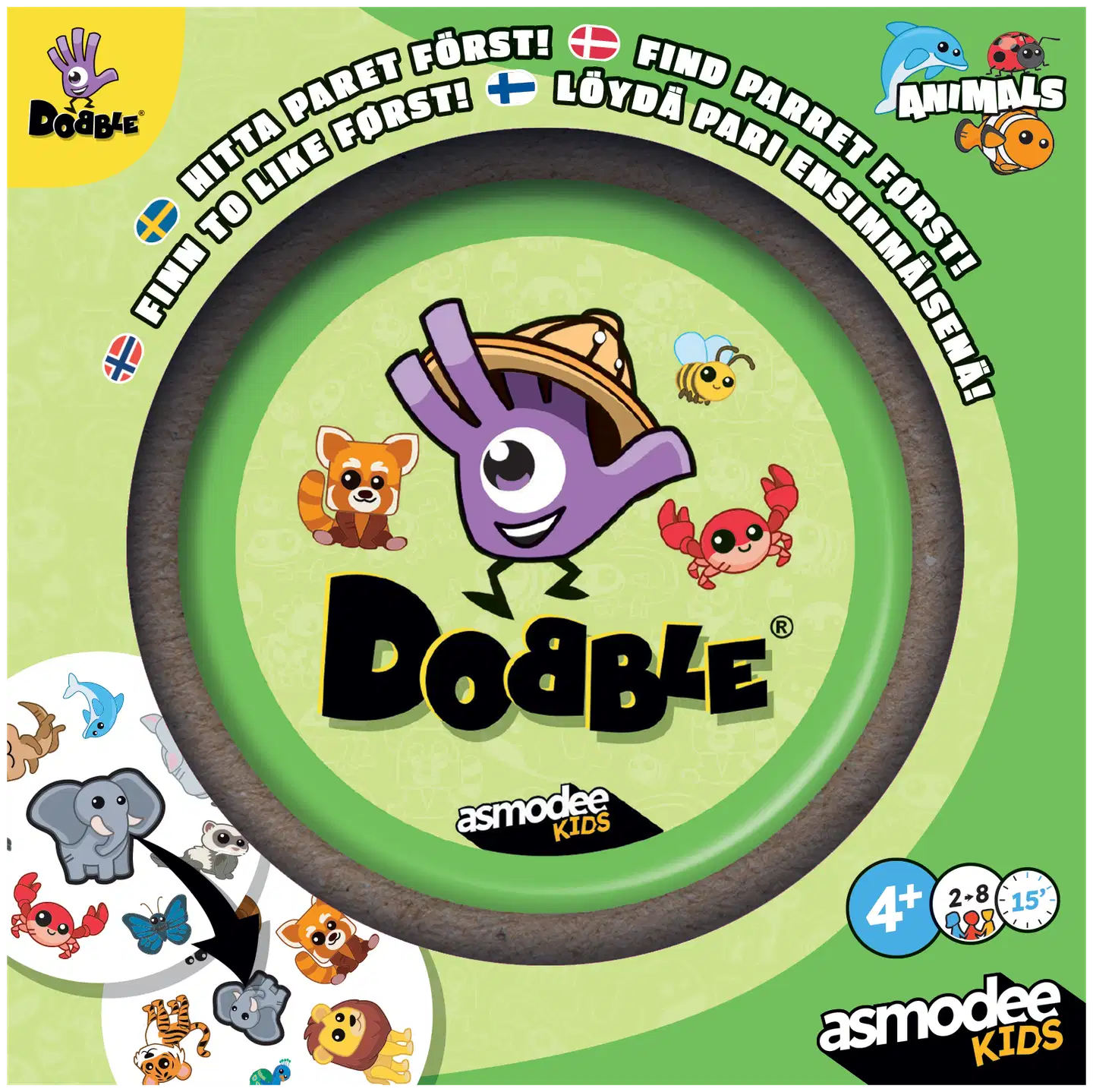 Dobble Animals Nordic -lautapeli - 3