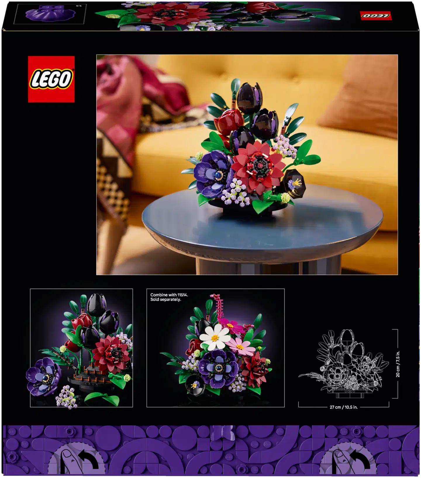 LEGO® Botanicals 11513 Tumma kukka-asetelma - 2
