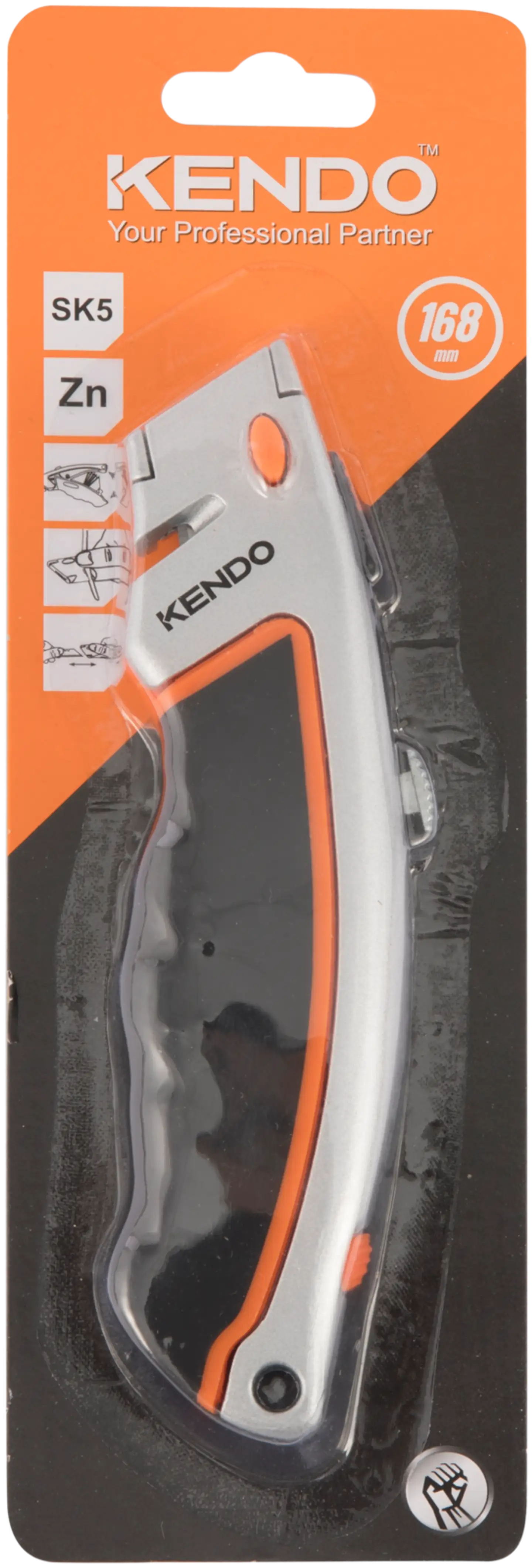 Kendo mattoveitsi heavyduty 5 vaihtoterällä - 1