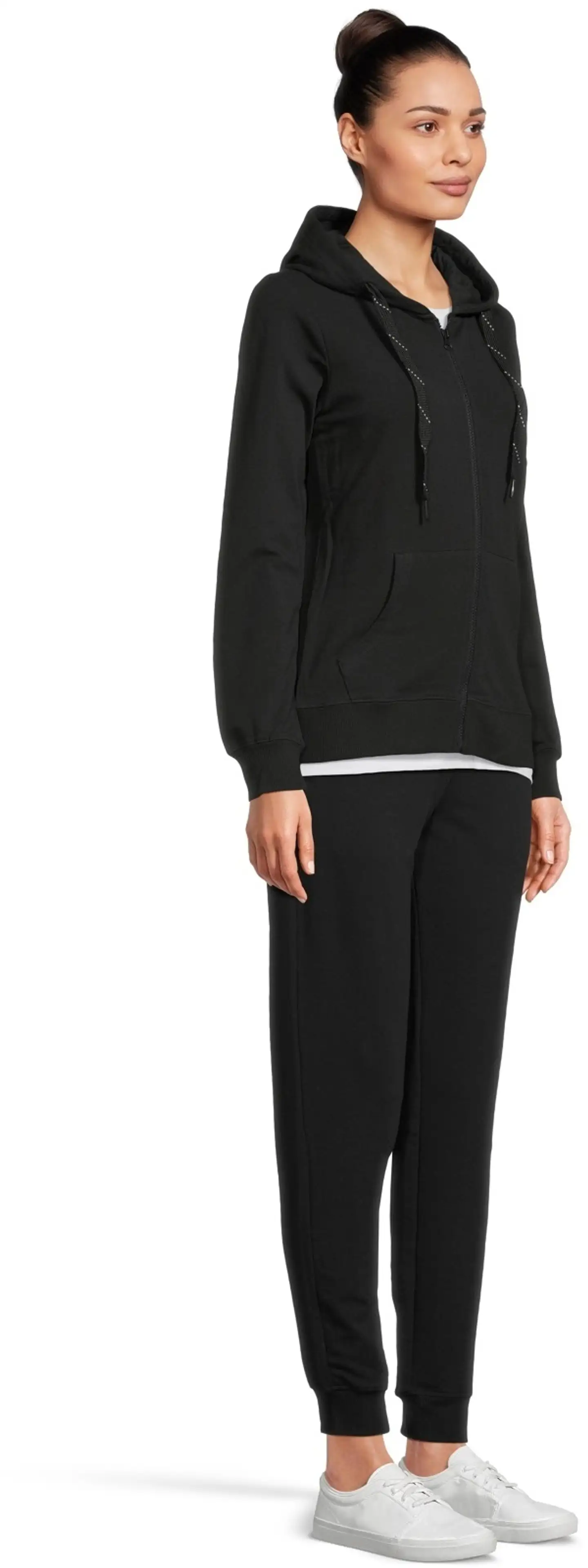 House naisten hupparitakki Terry basic - MUSTA - 4