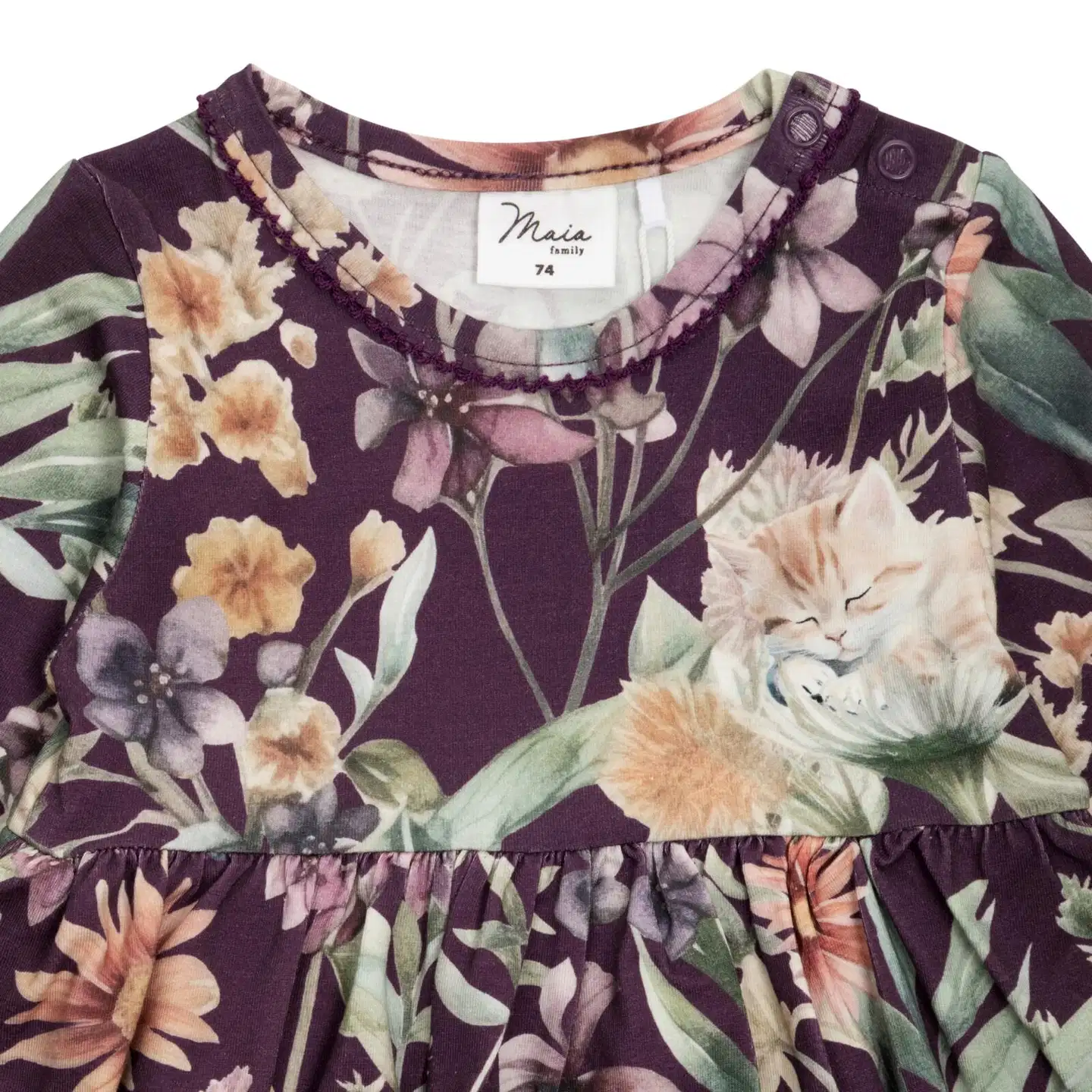 Maia family vauvojen bodymekko Kissanminttu 206371 - violetti - 2