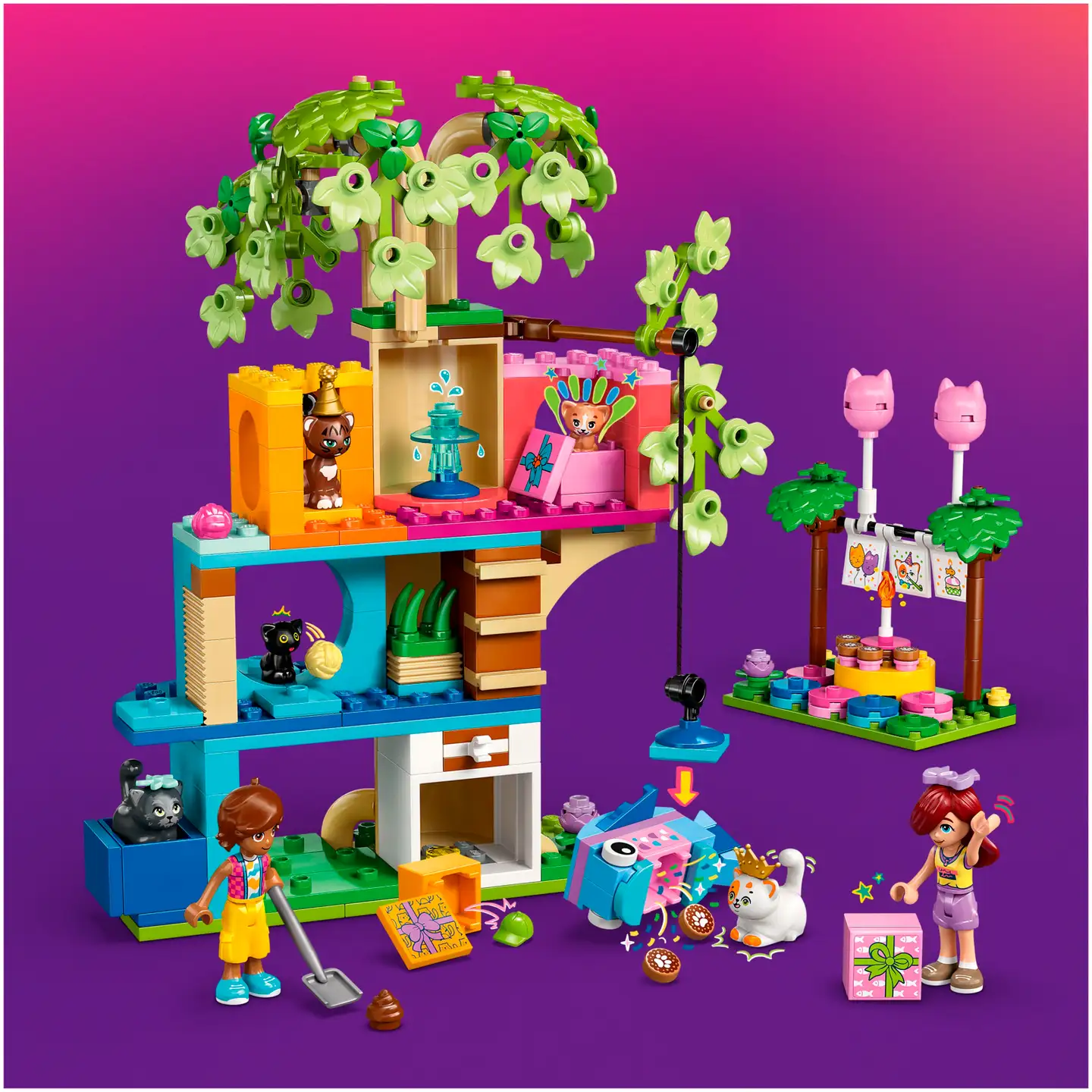 LEGO® Friends 42666 Kissan synttärijuhlat ja puumaja - 8