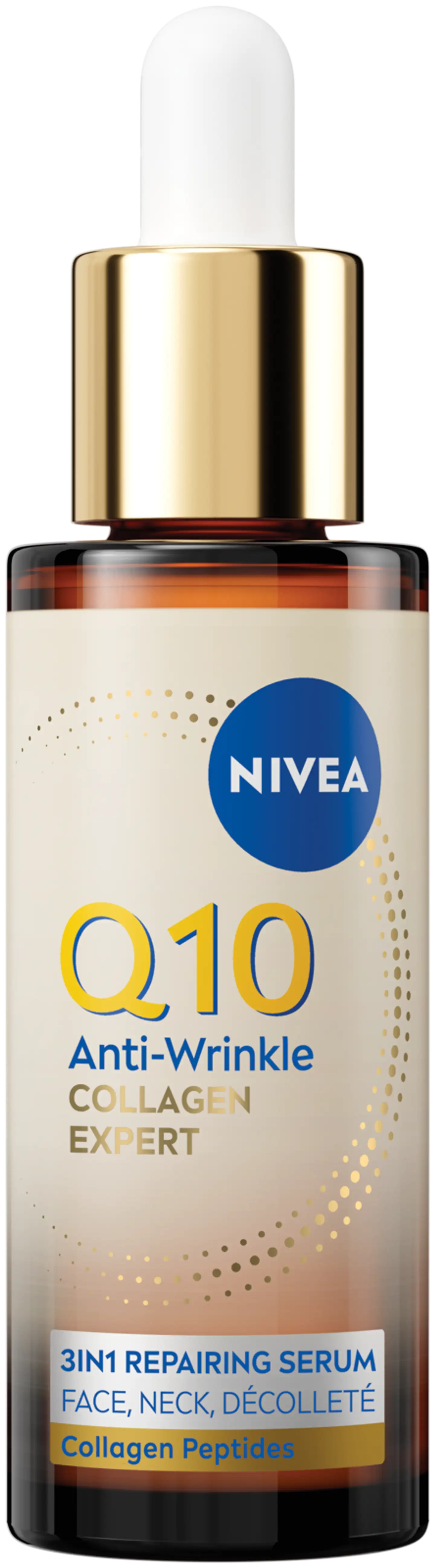 NIVEA 30ml Q10 Anti-Wrinkle Collagen Expert 3in1 Repairing Serum -kasvoseerumi - 2