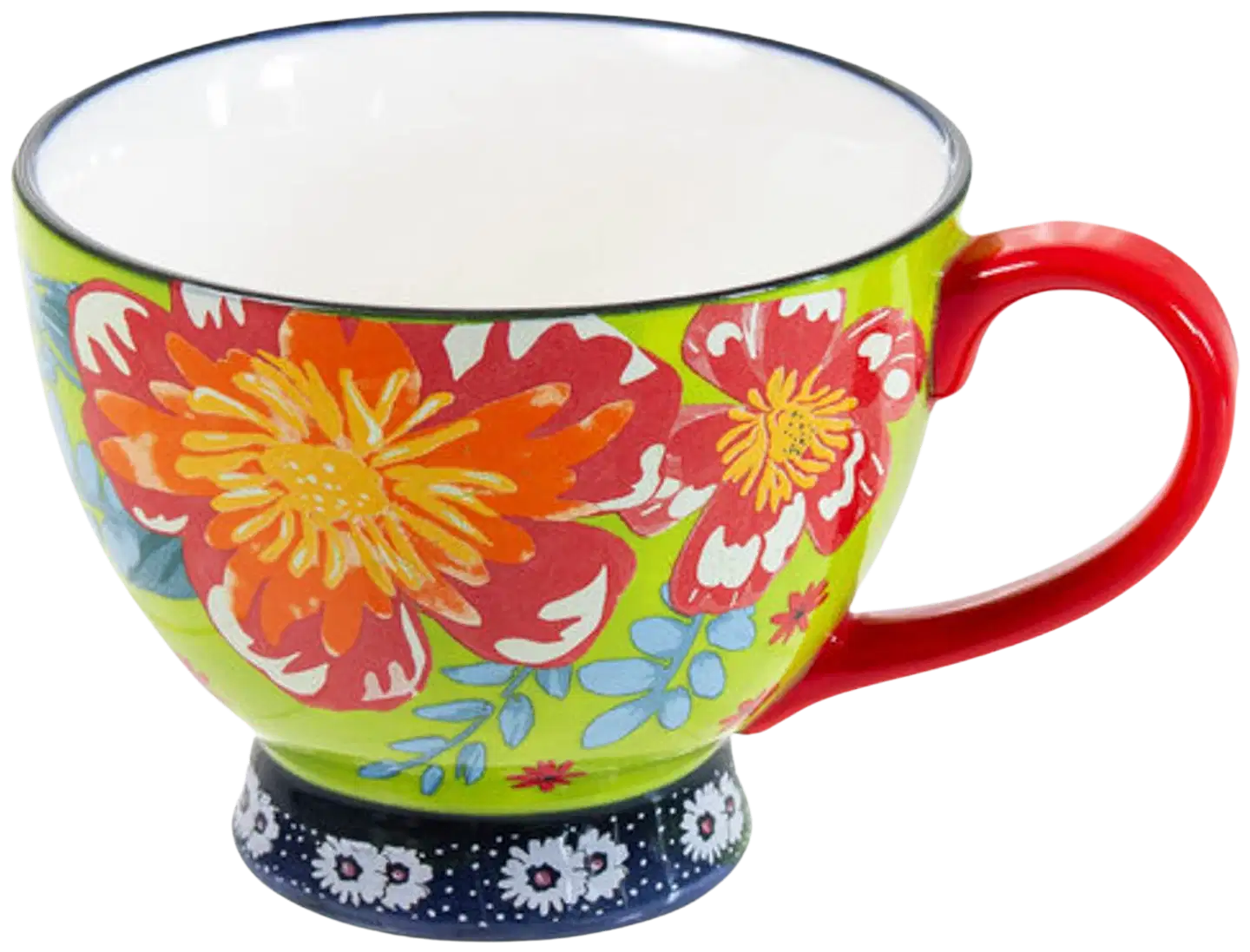 AmandaB muki kukka, oranssi kahva