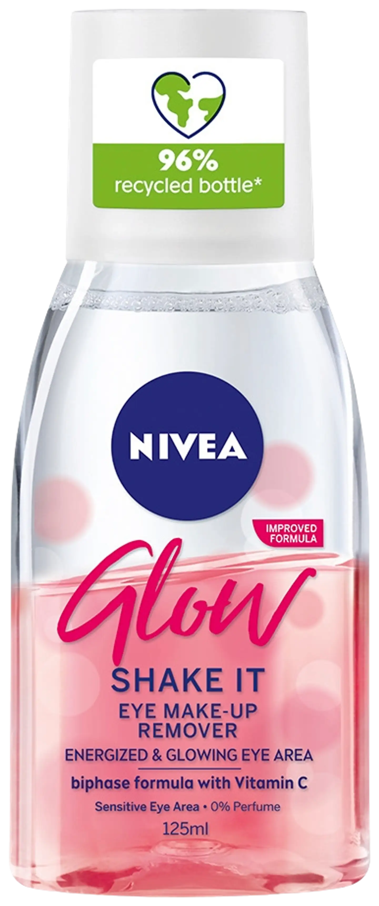 NIVEA 125ml Glow Eye Make-Up Remover -silmämeikinpuhdistusaine