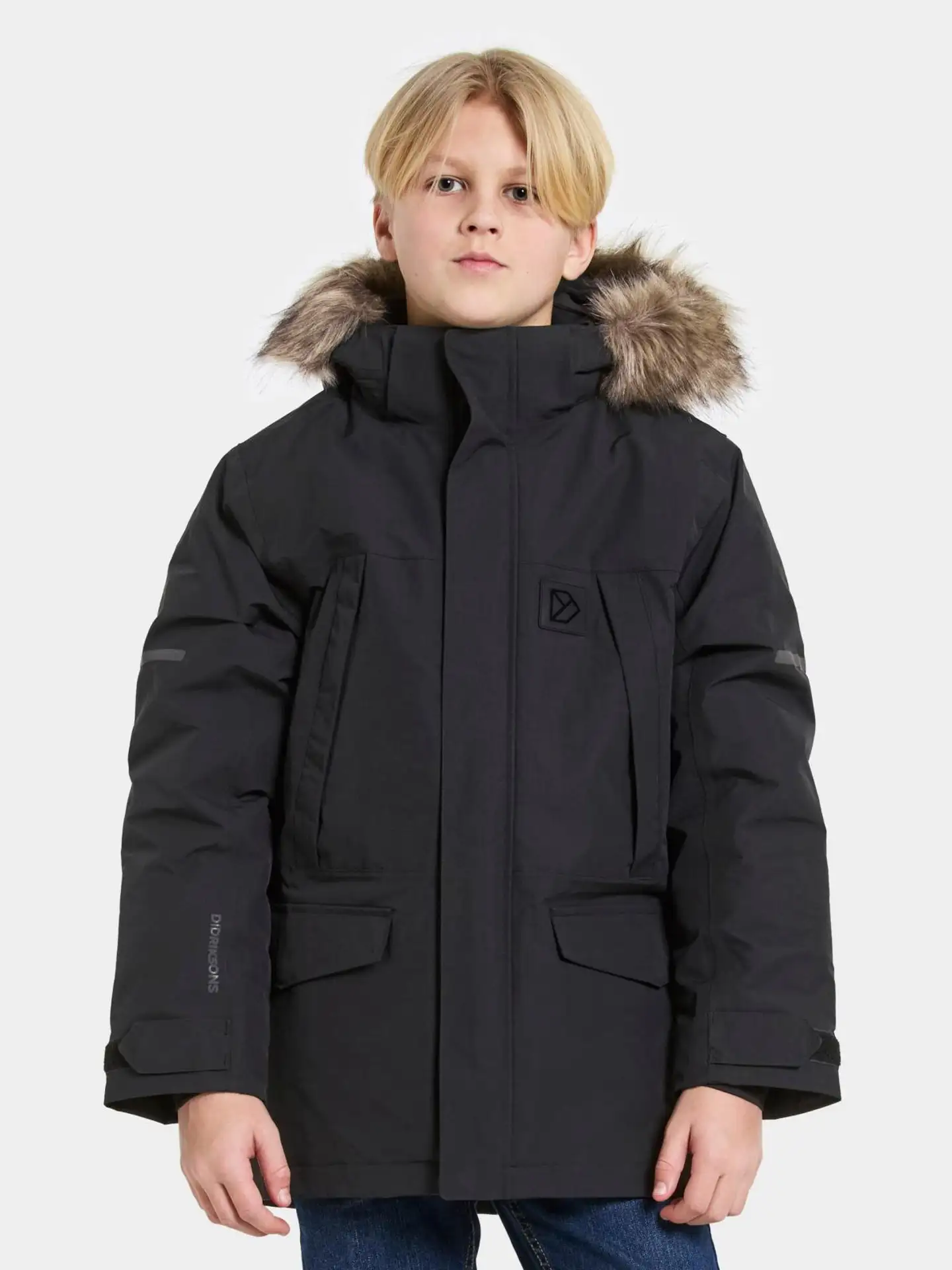 Didriksons Sylvin junior talviparka - BLACK - 3