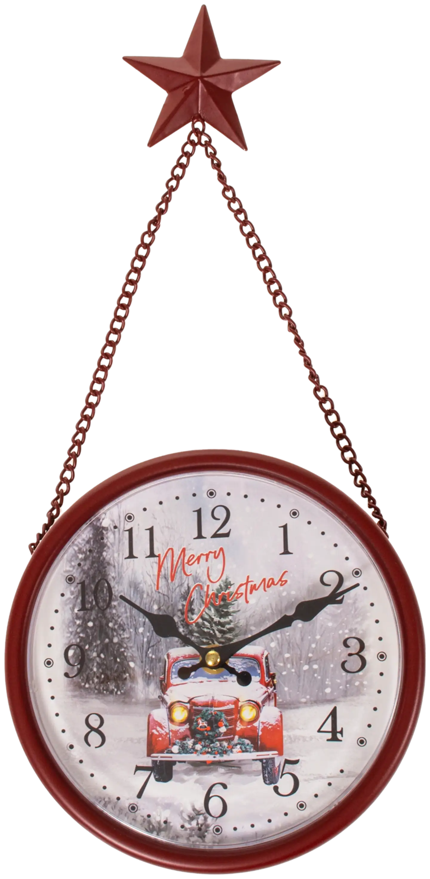 AmandaB seinäkello Jouluauto Ø 19,5 cm