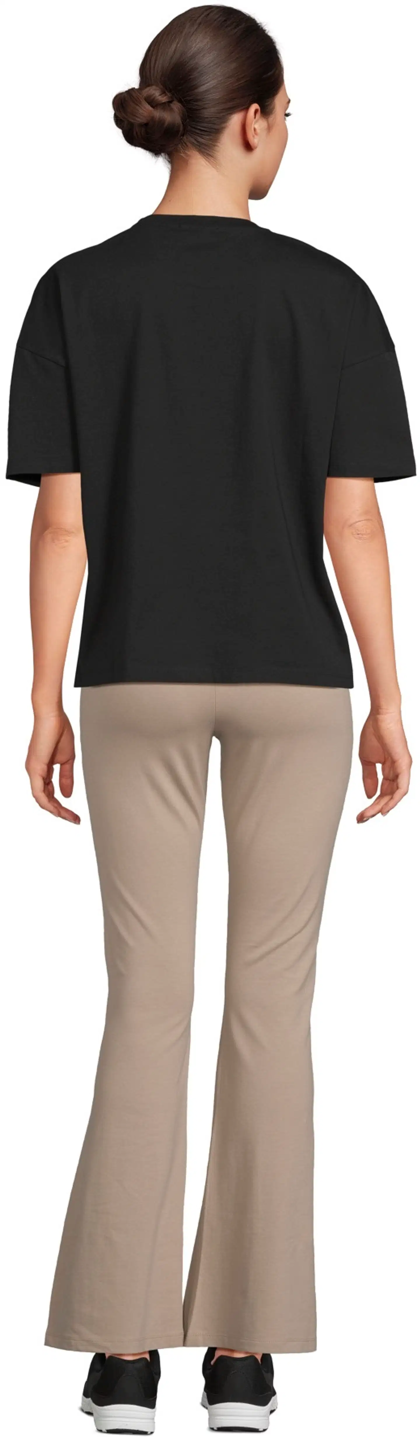 House naisten flare leg trikoohousut Betsy - Taupe - 3