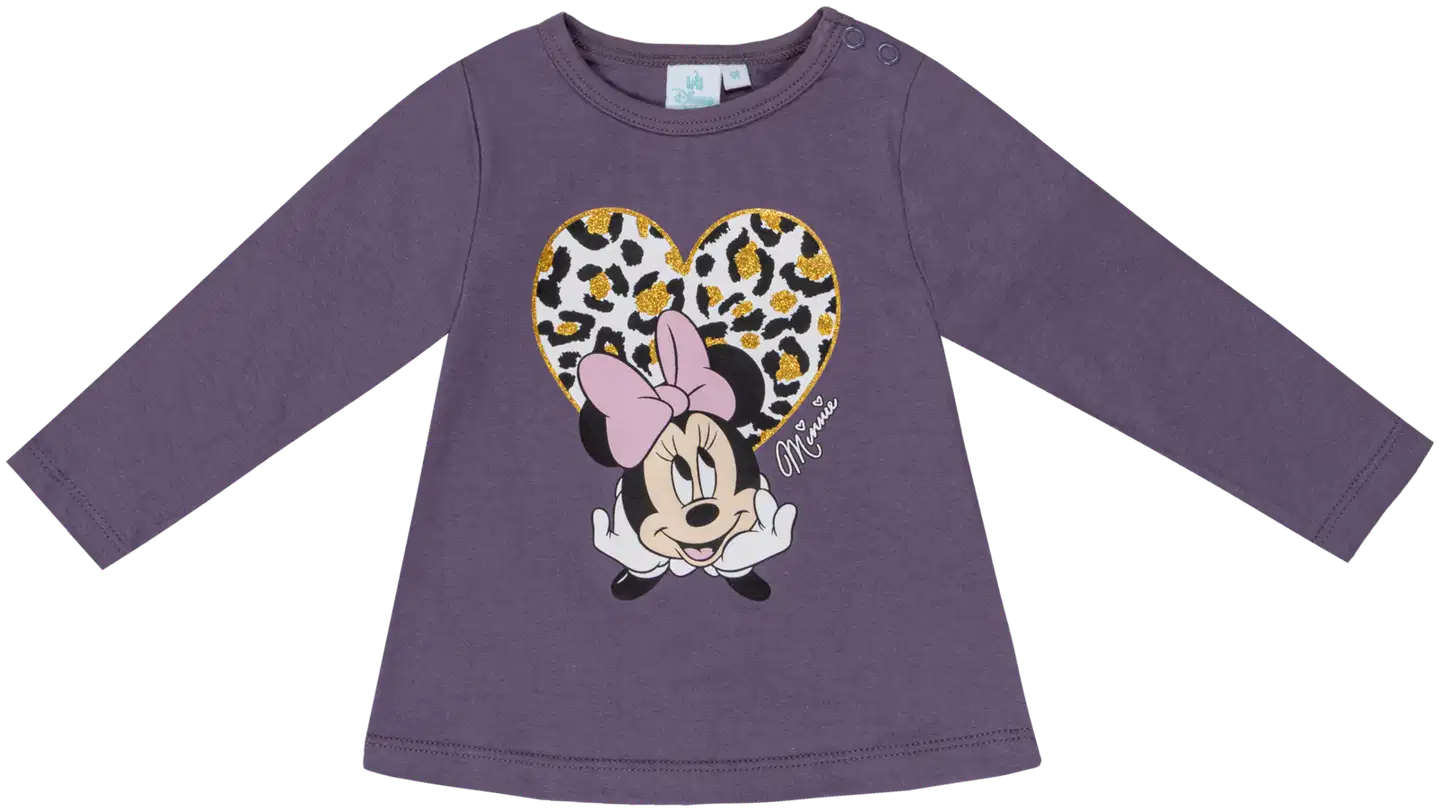 Disney vauvojen pitkähihainen trikoopaita Minni Hiiri ZH00042 - violetti - 1