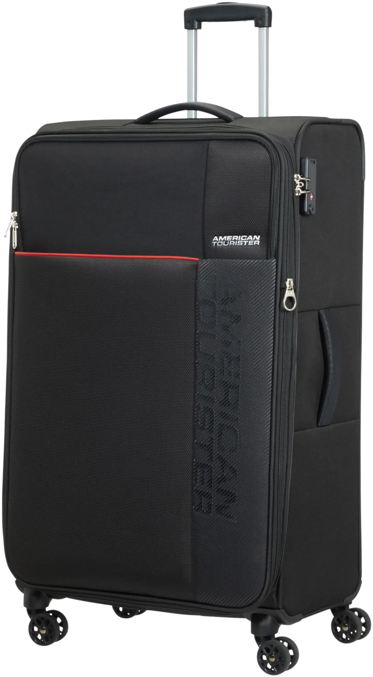 American tourister Fun cruise L EXP TSA matkalaukku - BLACK/RED