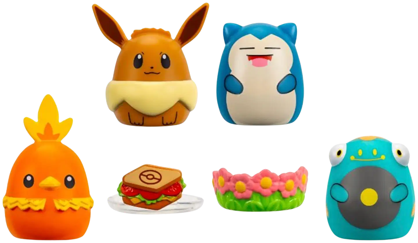 Squishalongs Pokemon 4 Pk Eevee/snorlax - 3