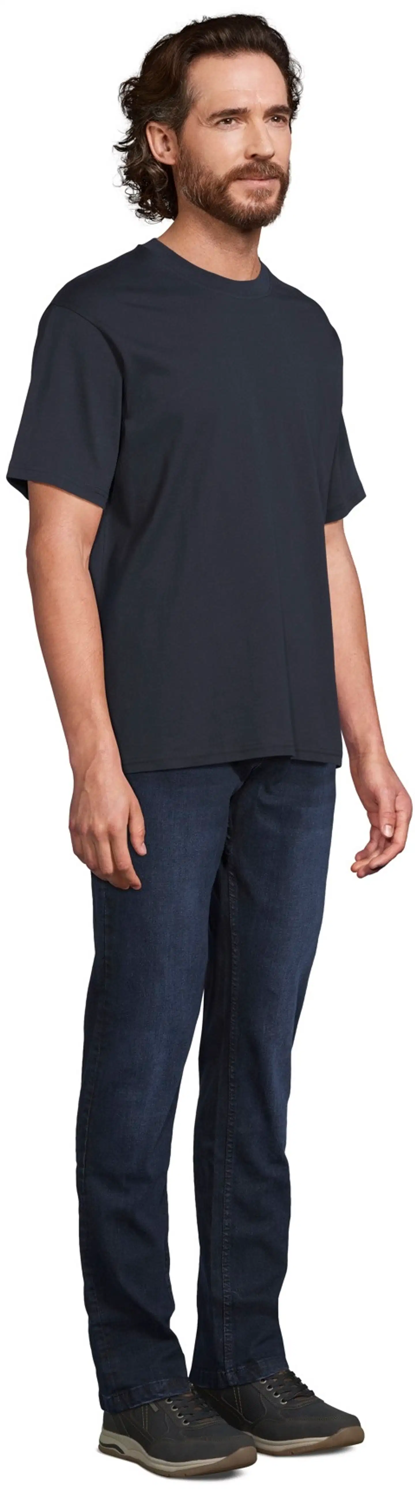 House miesten t-paita o-pääntiellä oversize 195HBNOS24 - D.blue - 4
