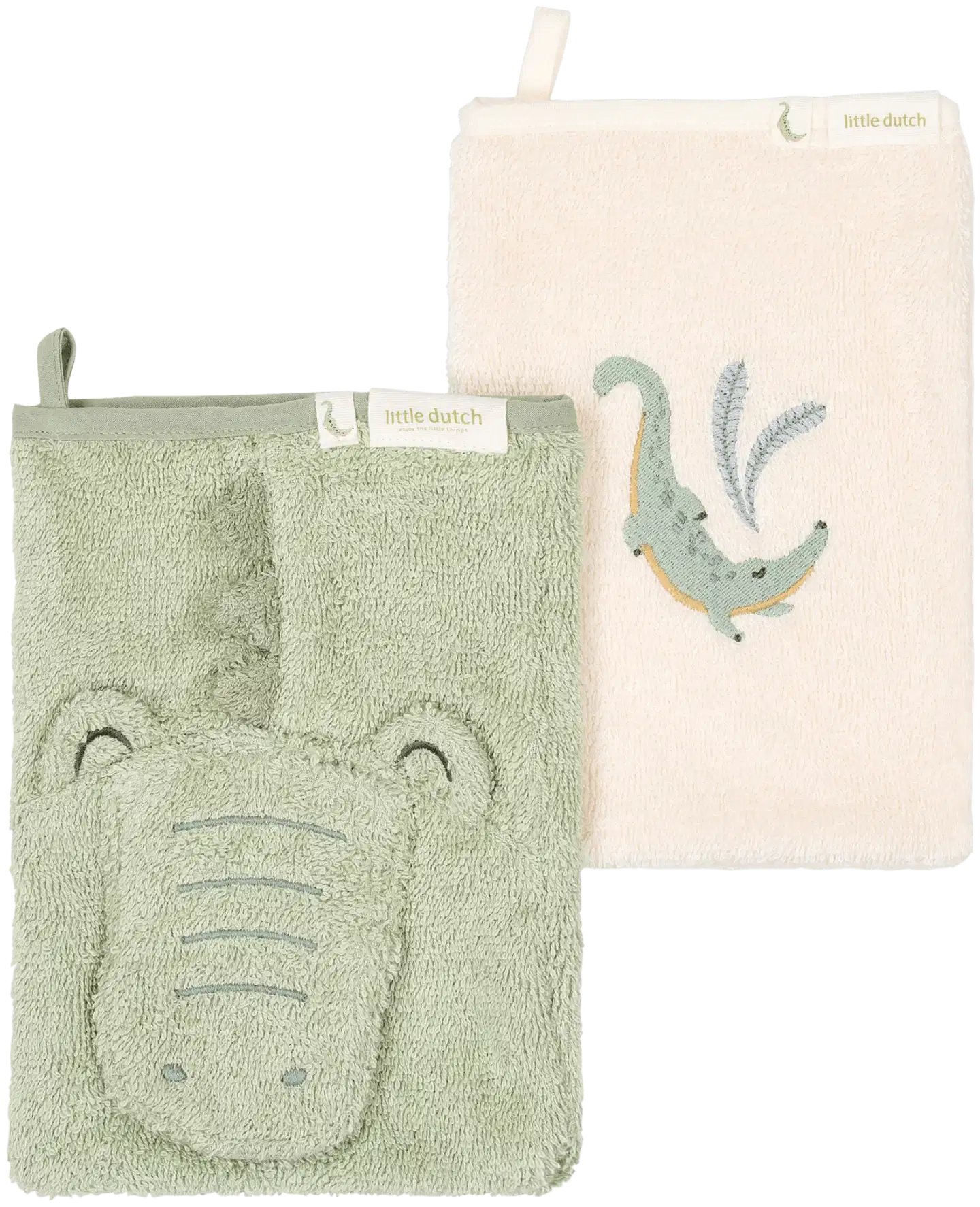 Little Dutch vauvan pesukinnas 2kpl Crocodile - 1