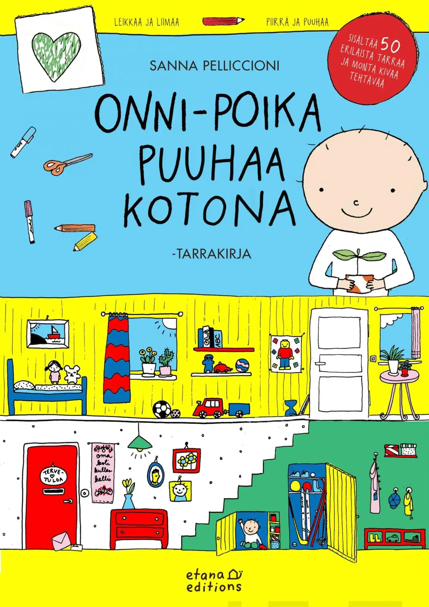 Pelliccioni, Onni-poika puuhaa kotona - Tarrakirja