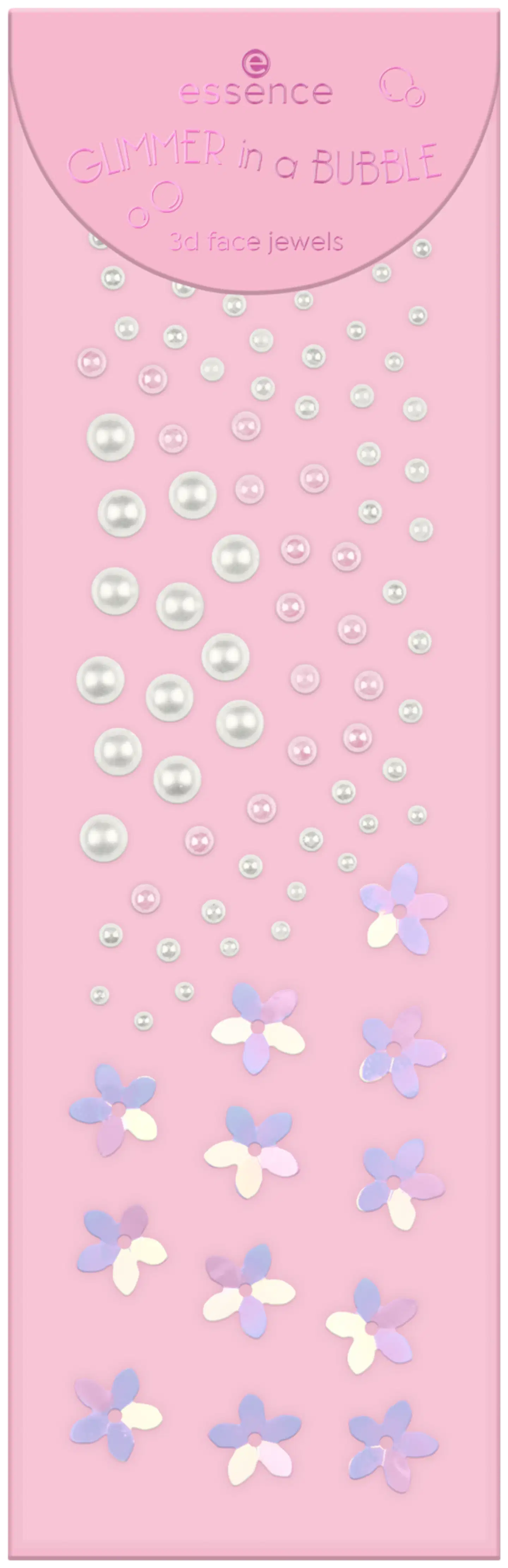 essence GLIMMER IN A BUBBLE 3d face jewels 01 Glimmer Glow Up 100 st - 1