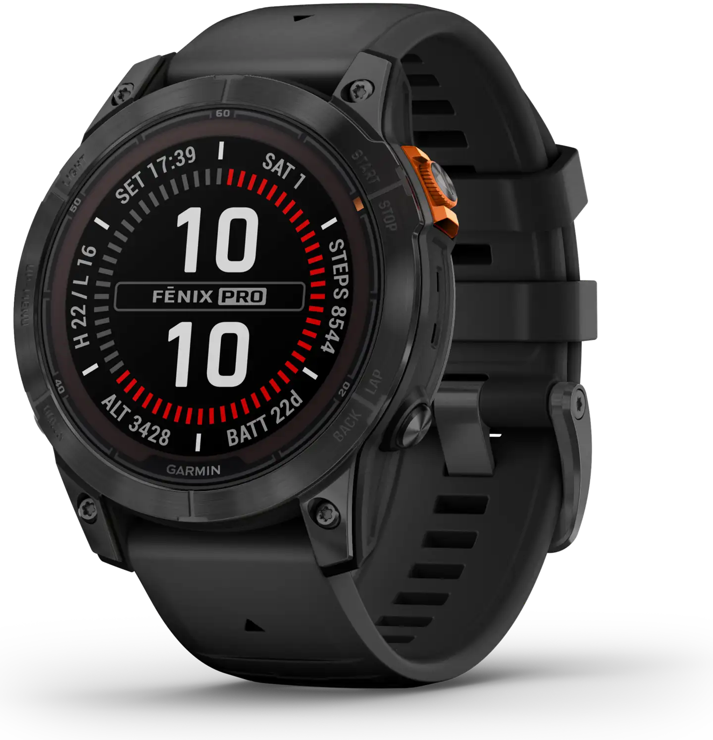 Garmin Fenix 7 Pro Solar urheilukello, musta - 5