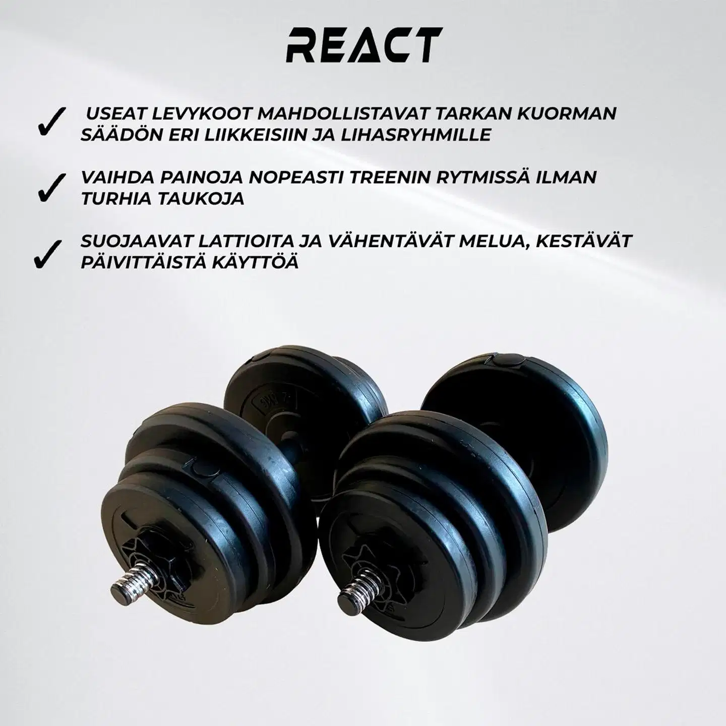 React käsipainosetti 20kg - 3