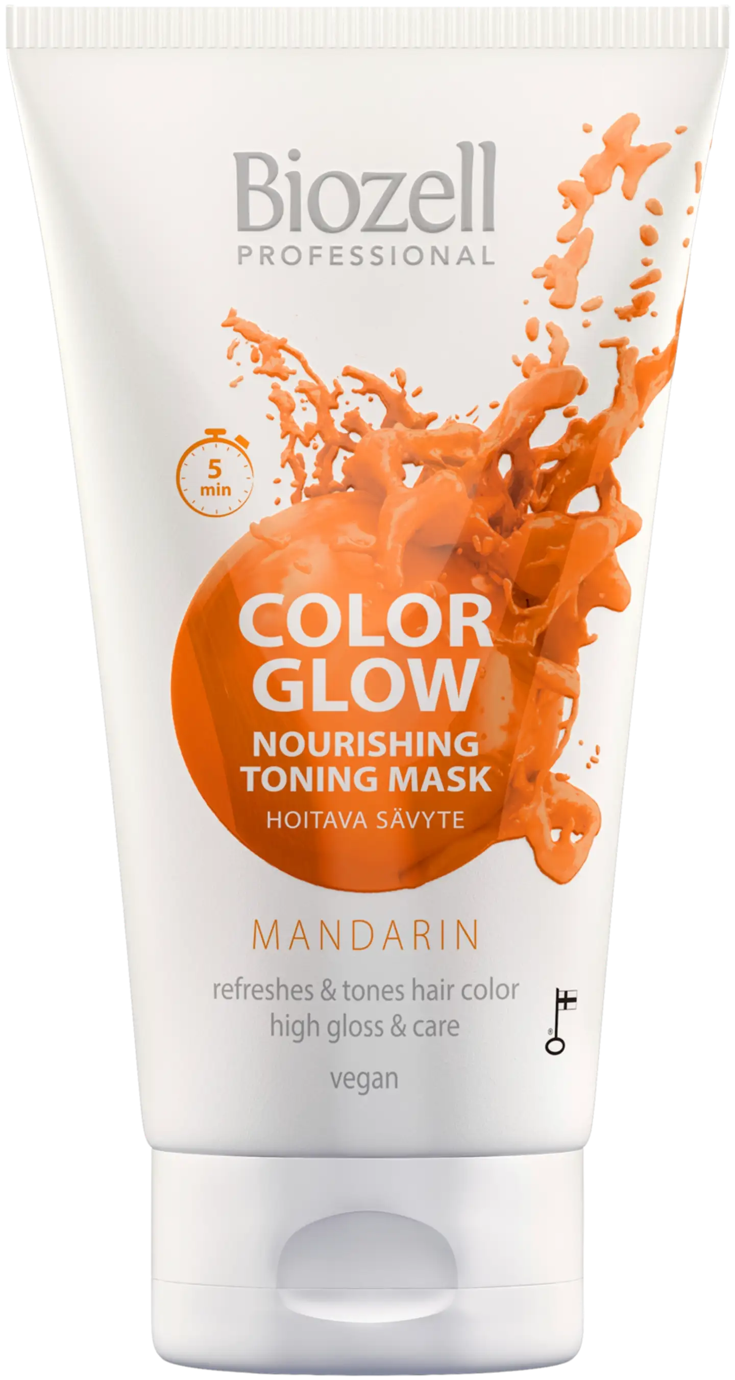 Biozell Color Glow Hoitava sävytenaamio Mandarin 150ml