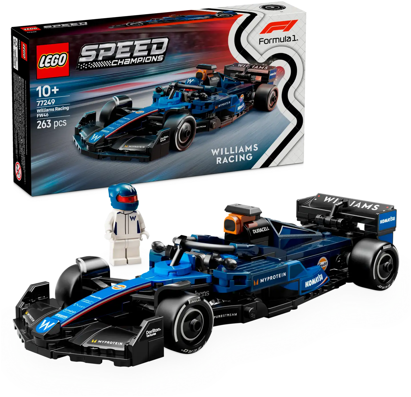 LEGO® Speed Champions Williams Racing FW46 F1® kilpa-auto 77249 - 1