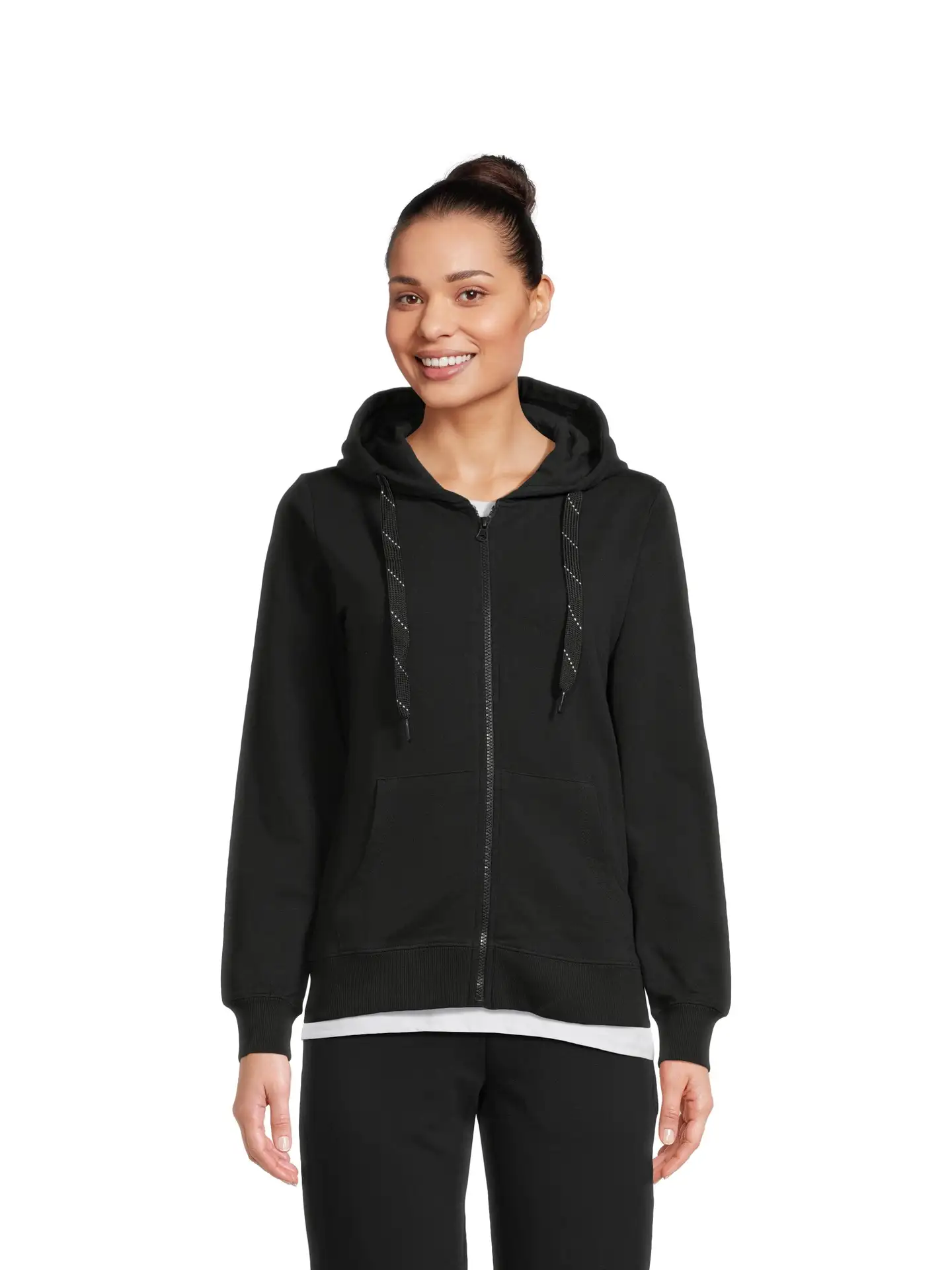 House naisten hupparitakki Terry basic - MUSTA - 1