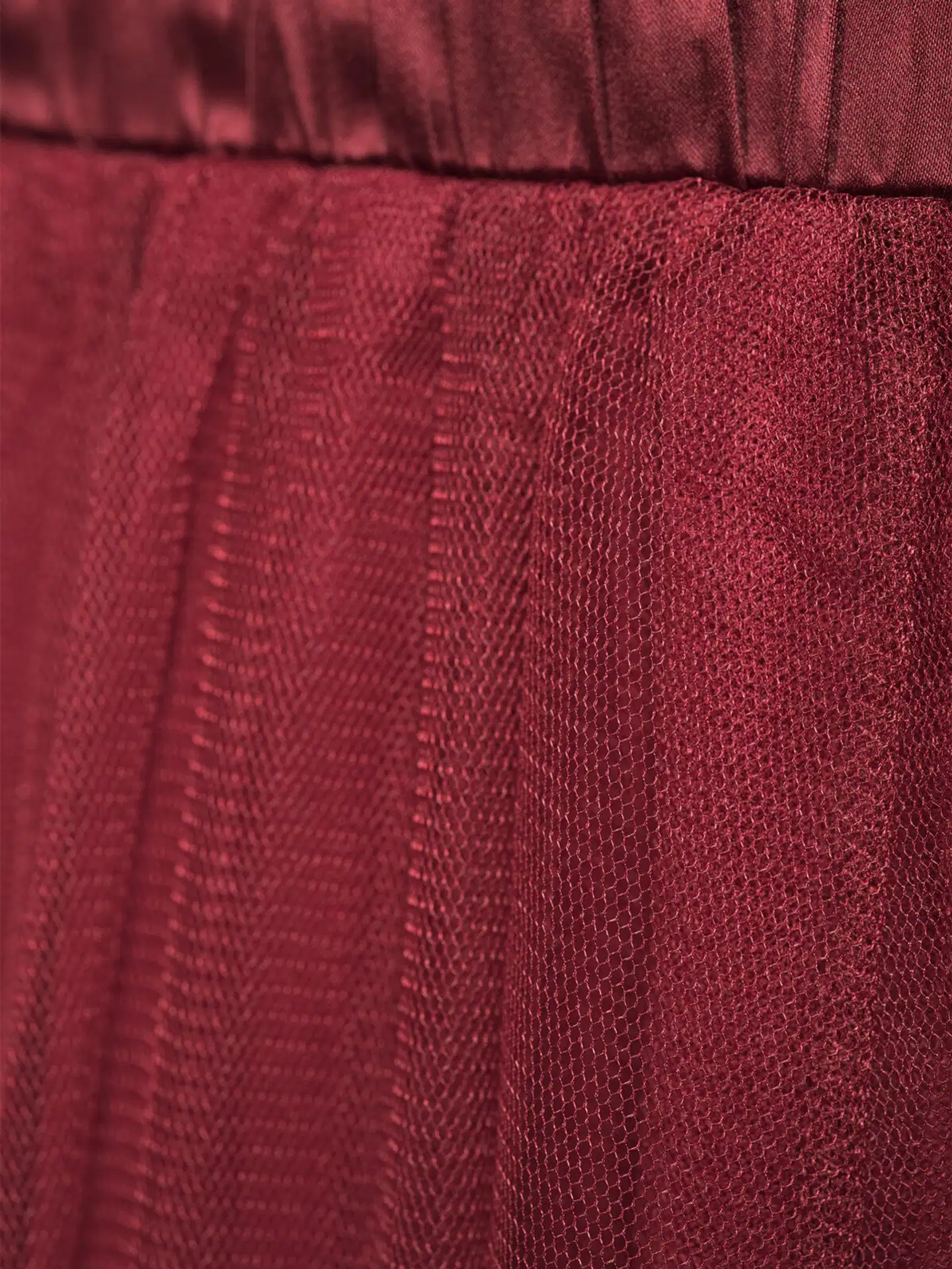 House naisten juhlahame Mesh 221H264035 - wine red - 5