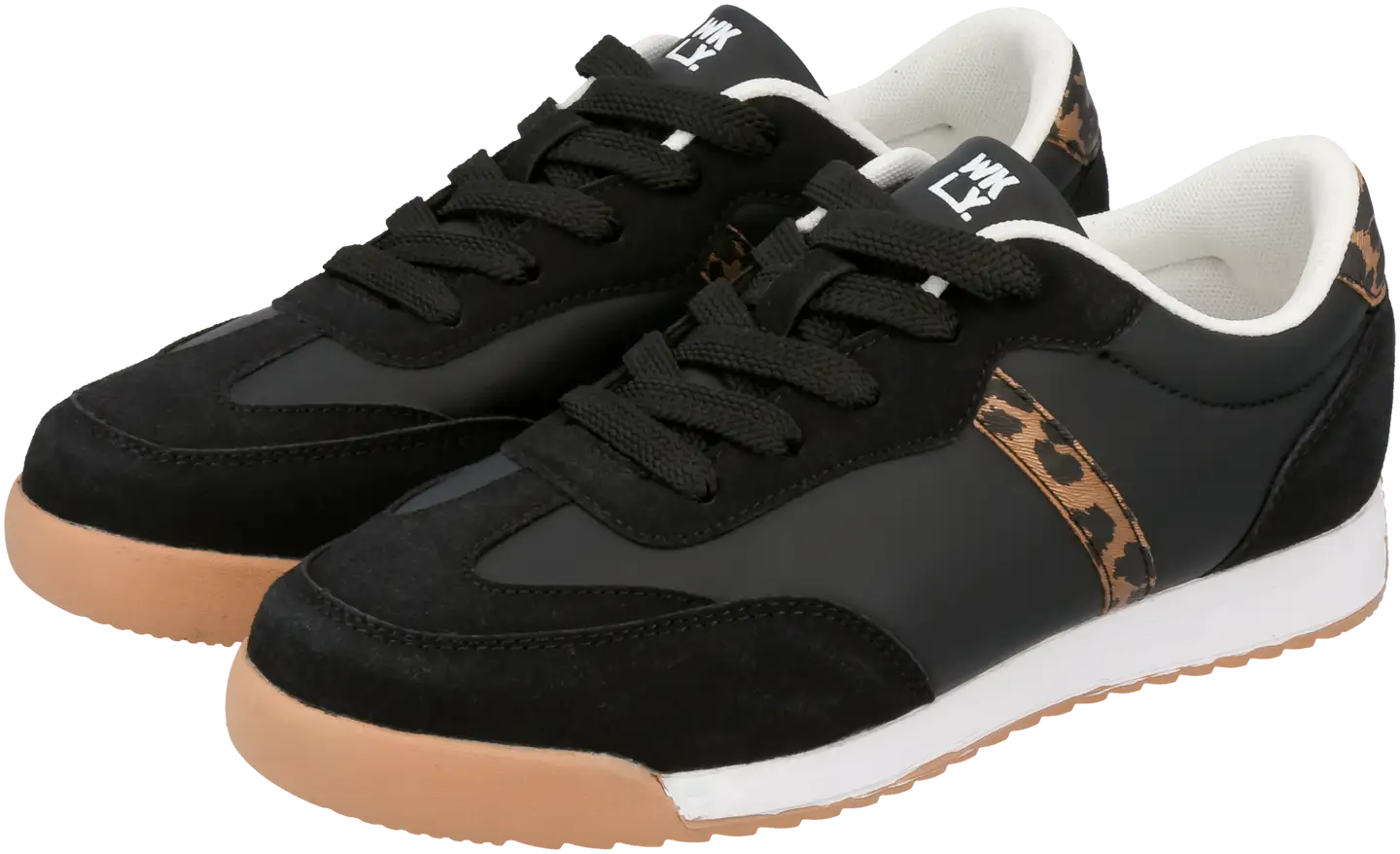 WKLY. naisten tennarit Elmi - Black/leopard - 3