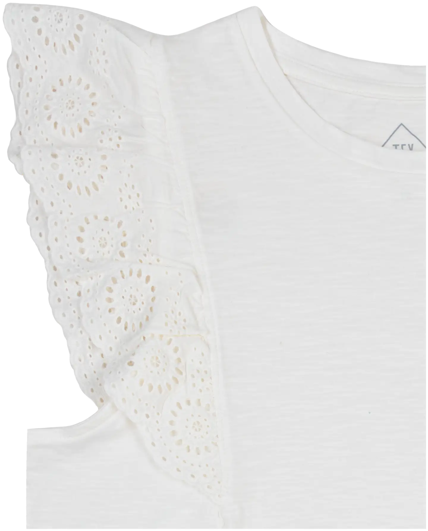 TEX naisten trkoopusero frillahihoilla I978893 - Off white - 3