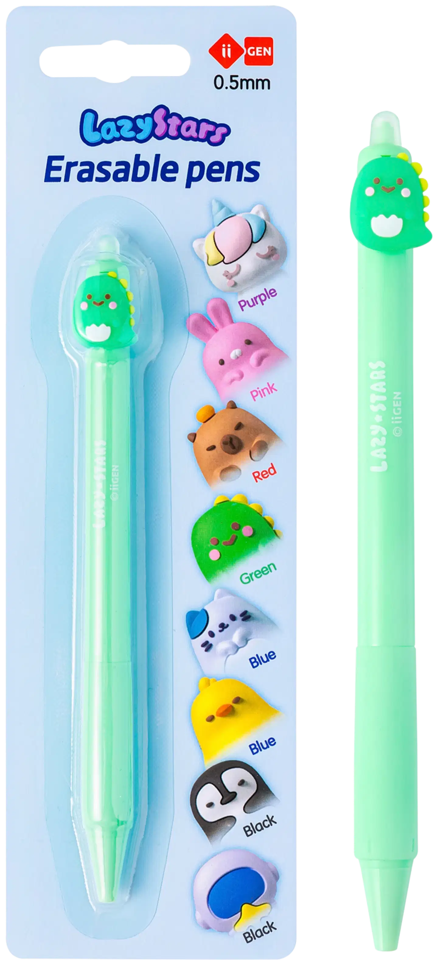 Pyyhittävä geelikynä dino - 1