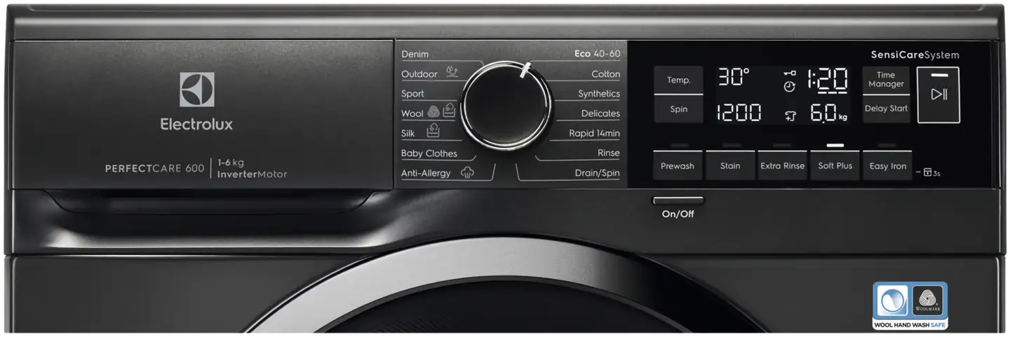 Electrolux edestä täytettävä pyykinpesukone Slim EW6S662G38 6kg Tumma hopeanharmaa - 2