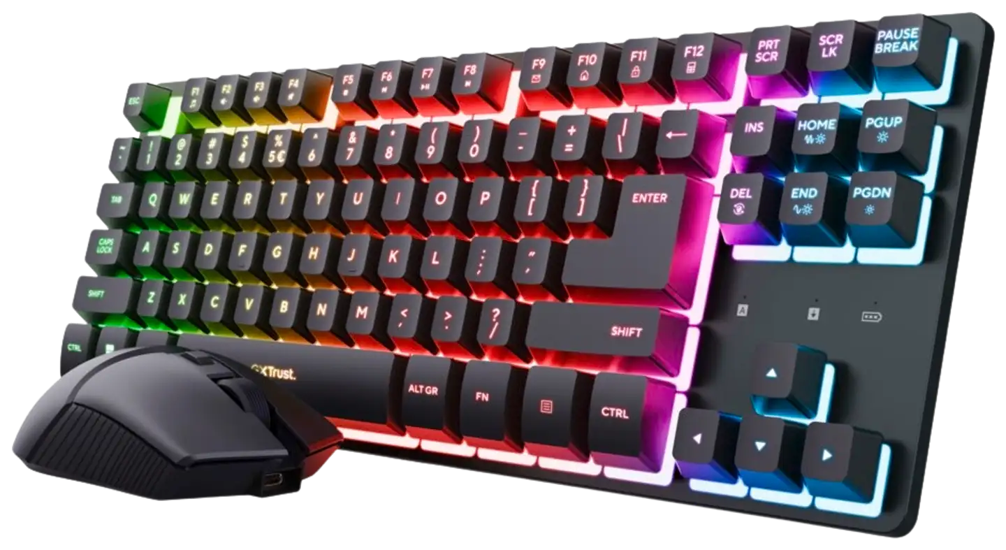 Trust Langaton pelinäppäimistö ja hiiri Thado - 1