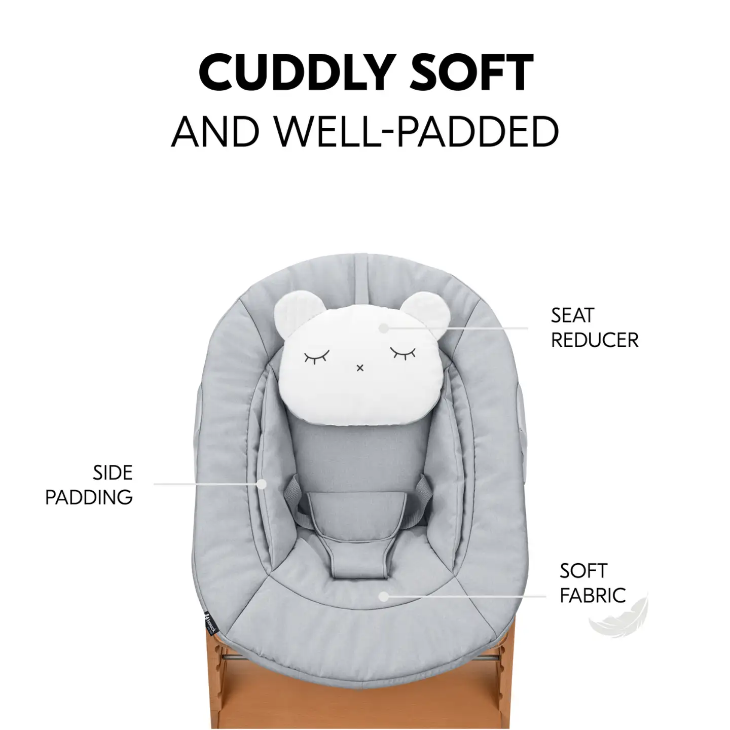 Hauck syöttötuolisetti Alpha Newborn harmaa - 8