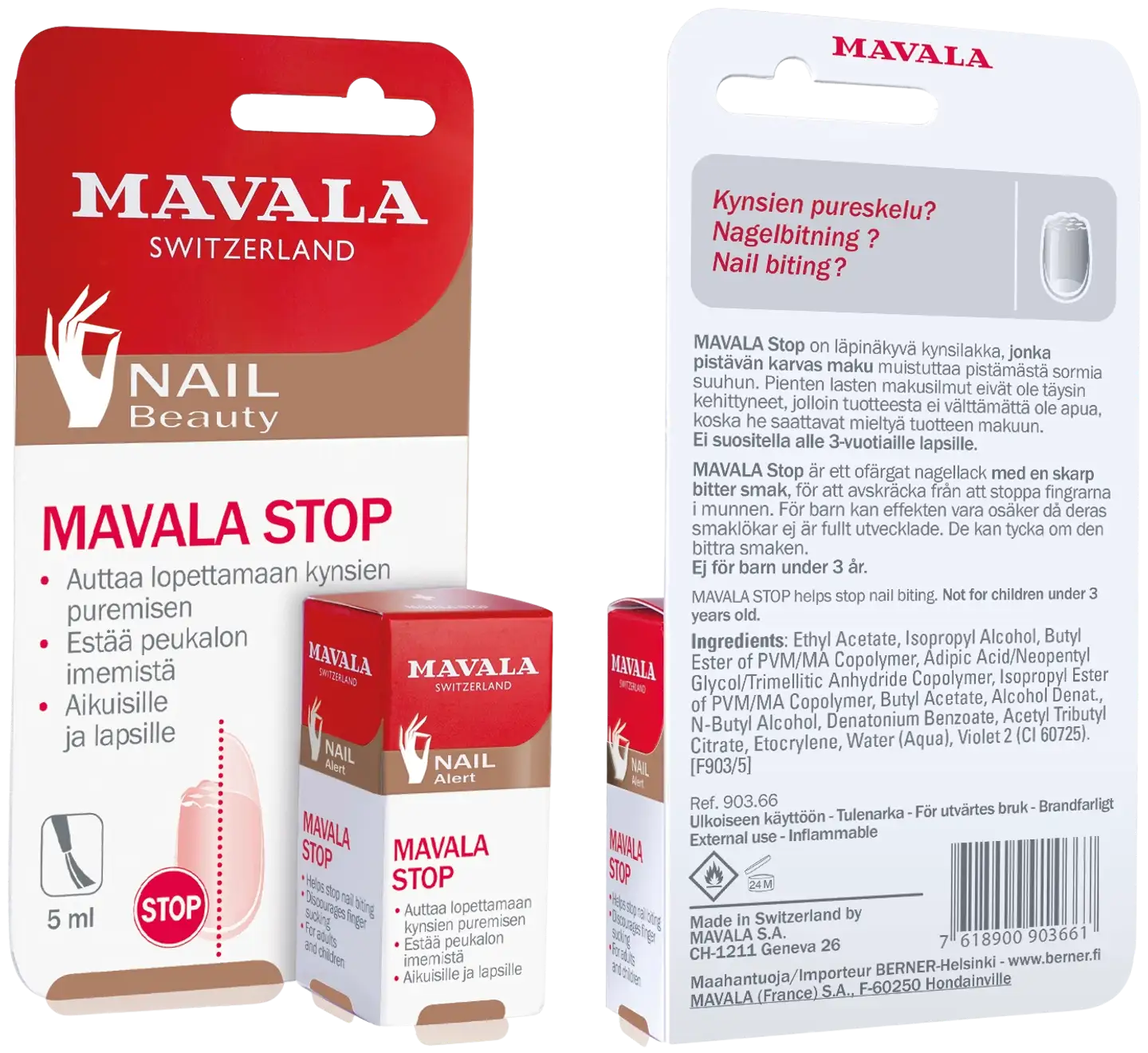 Mavala 5ml Stop estää kynsien pureskelun