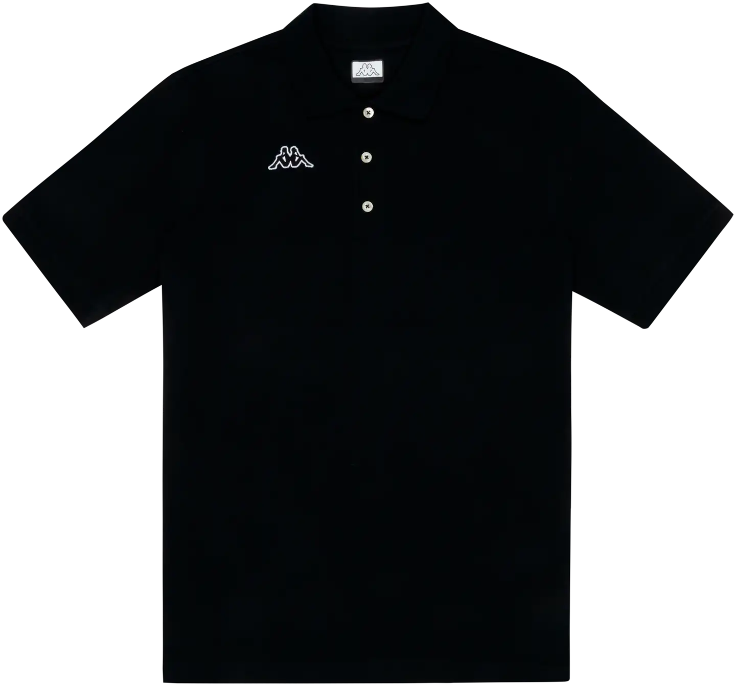 Kappa miesten pikeepaita Logo Holiver - Black-white-black - 1