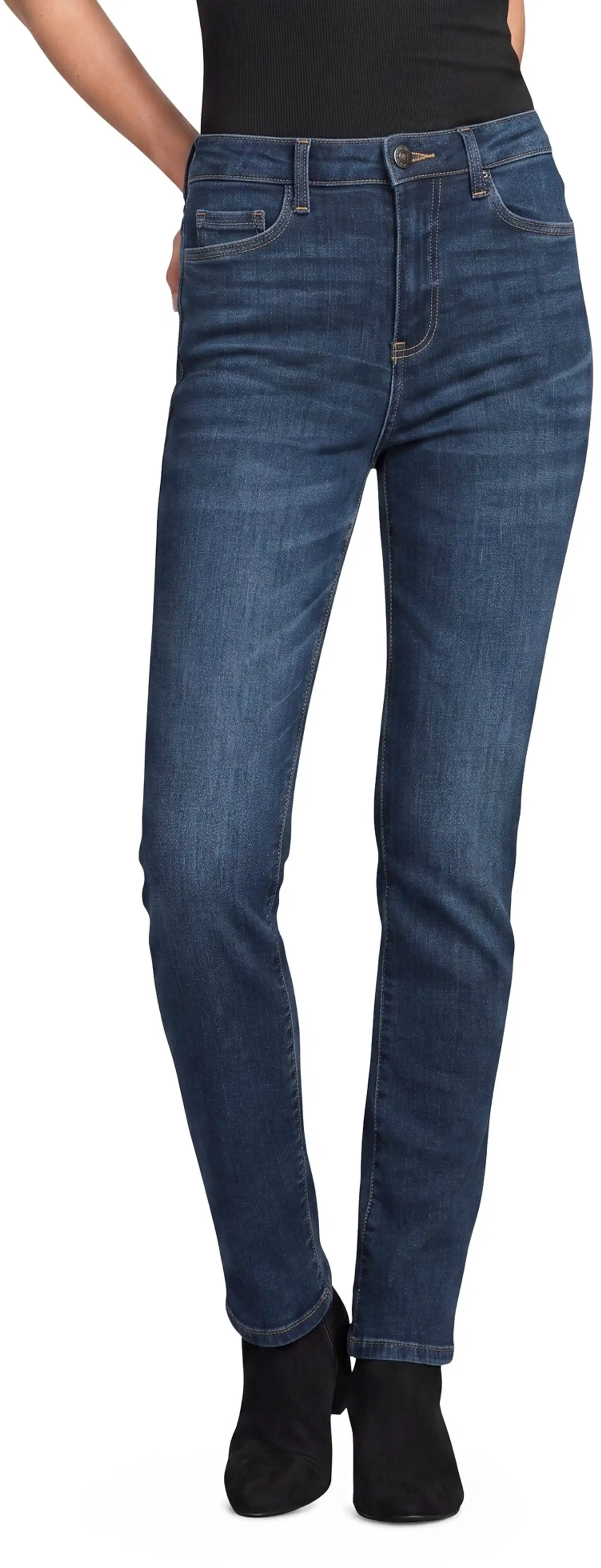 House naisten farkut Slim Fit - MID BLUE - 1
